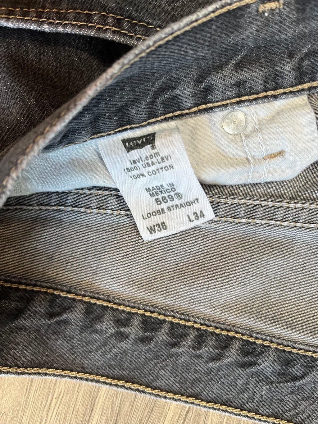 Levi's 569 Loose Straight Faded Denim 36