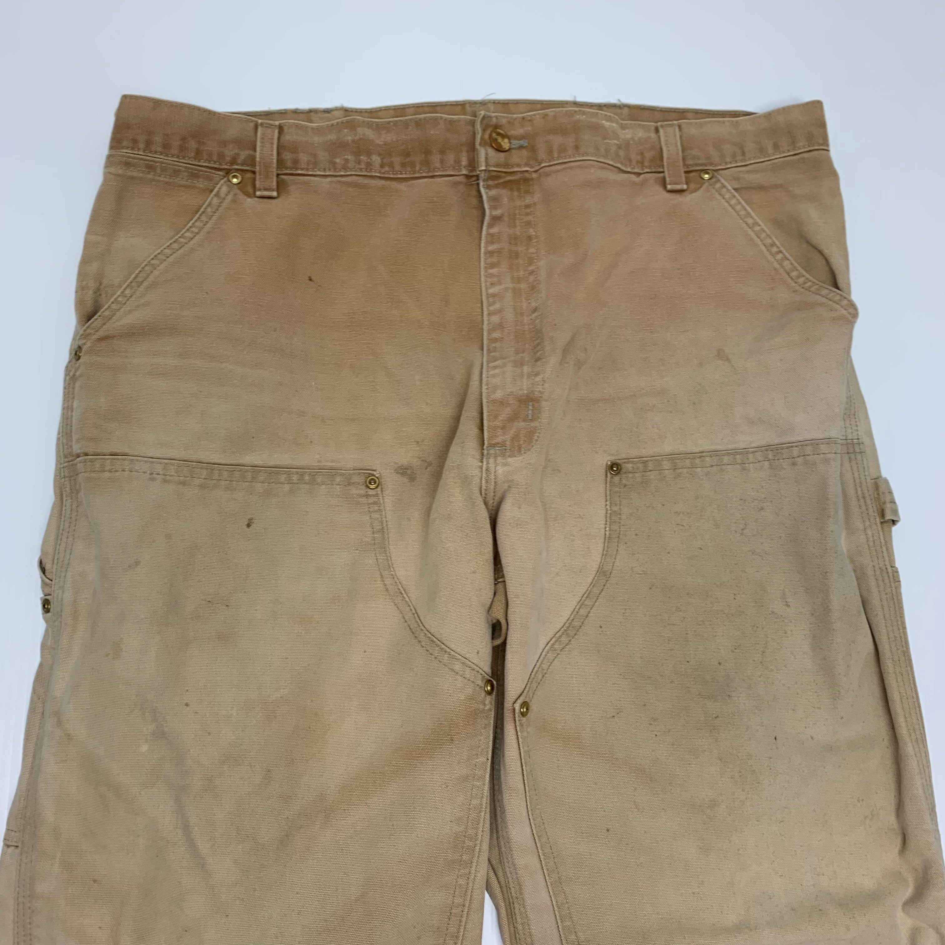 Carhartt Tan Double Knee Denim 40x32