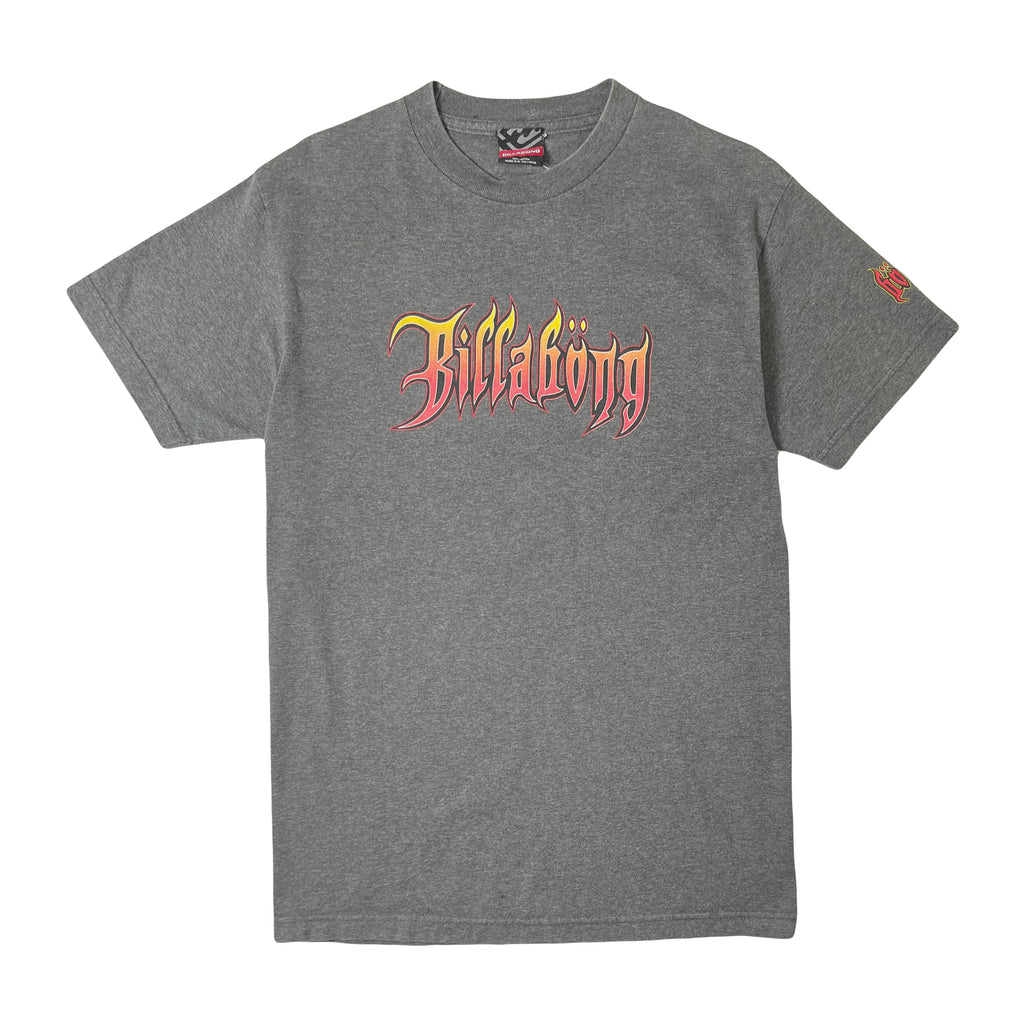 Y2K Billabong Flames Surf Tee M