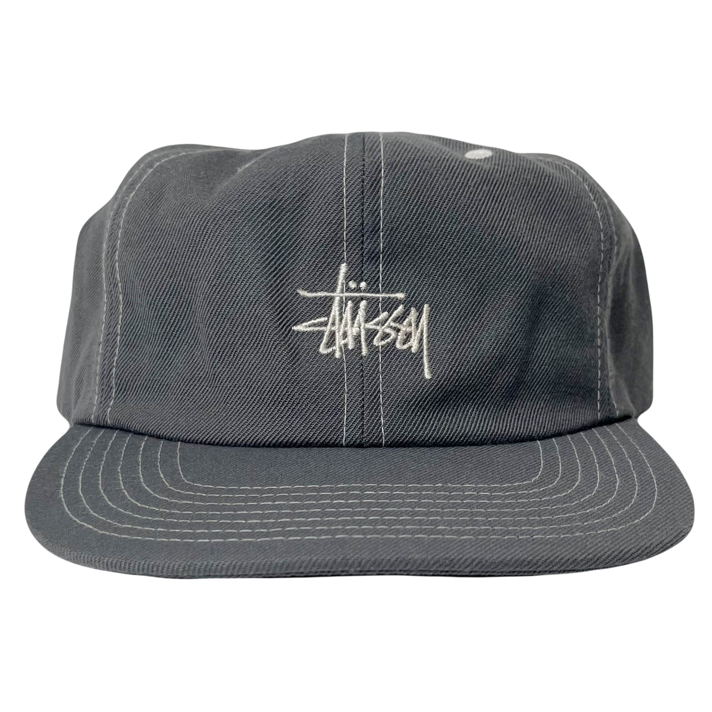Stussy Logo Contrast Stitch Snapback Hat