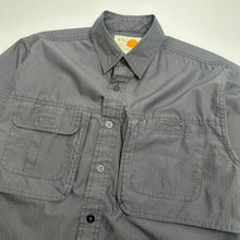Load image into Gallery viewer, Eddie Bauer Ripstop Short Sleeve Button Up Shirt M
