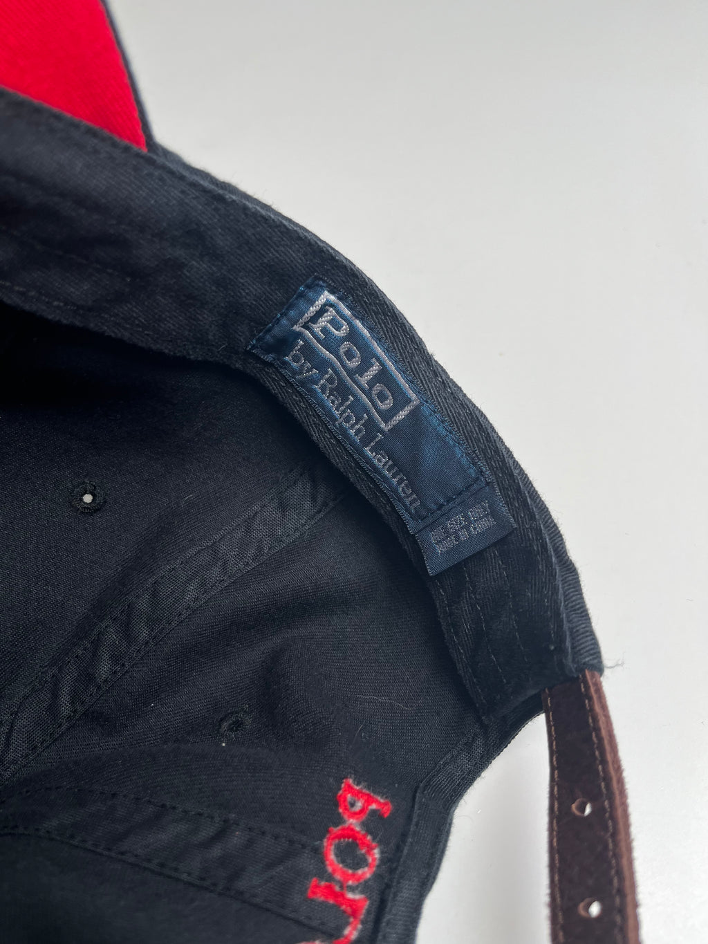 Vintage Polo Ralph Lauren Leather Strap Hat