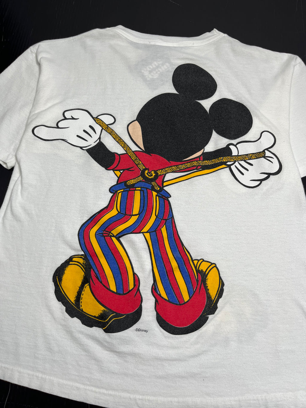 Vintage Disney Mickey Mouse Suspenders Tee M