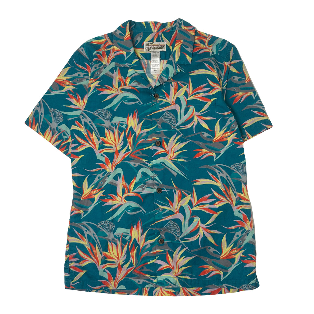 Patagonia Pataloha Floral Short Sleeve Button Up Shirt S