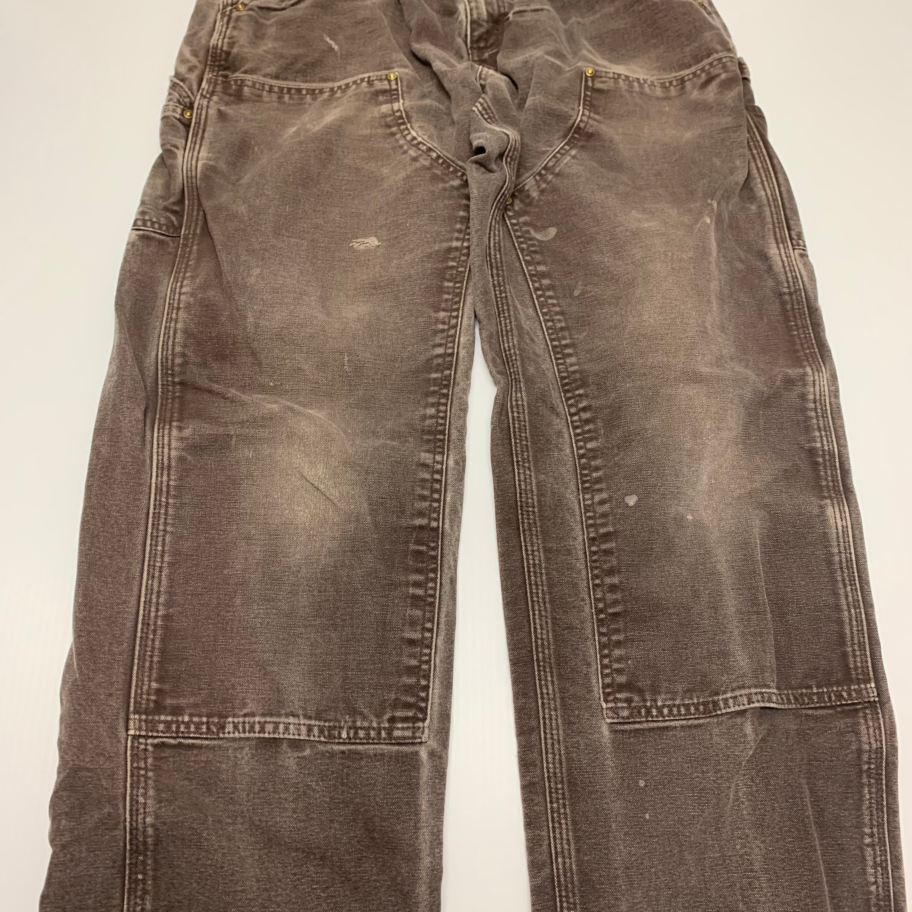 Carhartt Faded Brown Double Knee Denim 34x34 0216