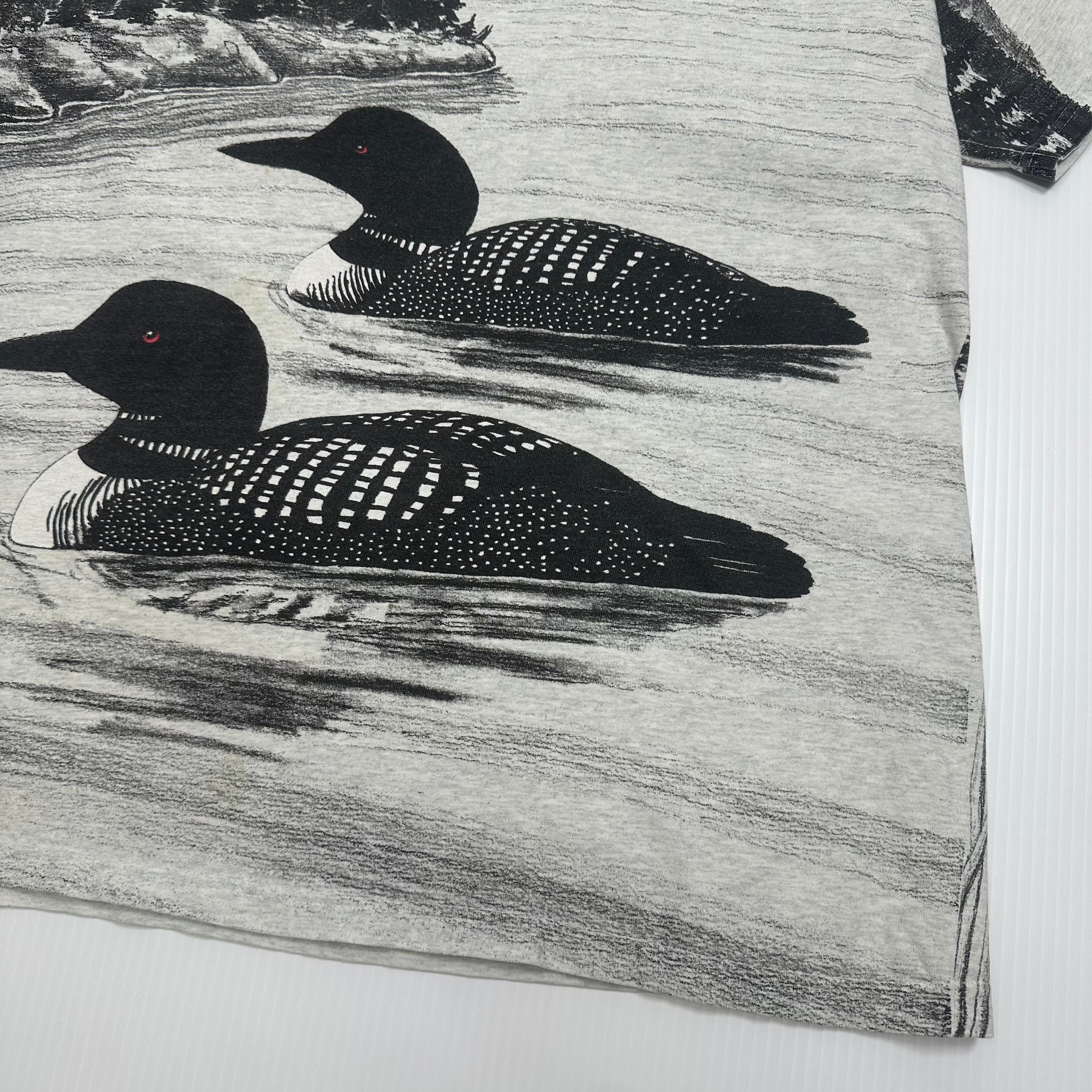 90s Loon Nature AOP Graphic Tee XL