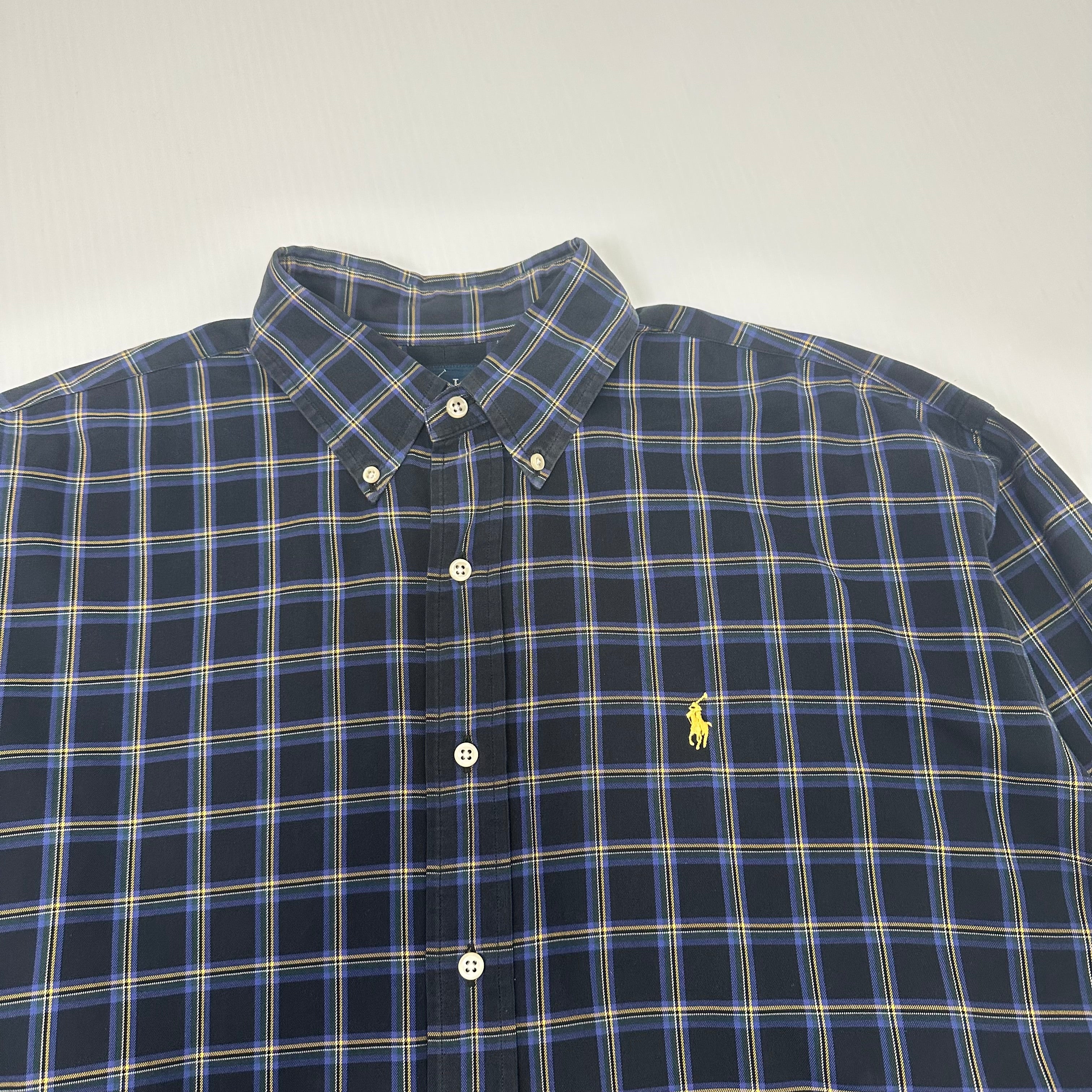 Vintage Polo Ralph Lauren Blake Plaid Button Up Shirt L