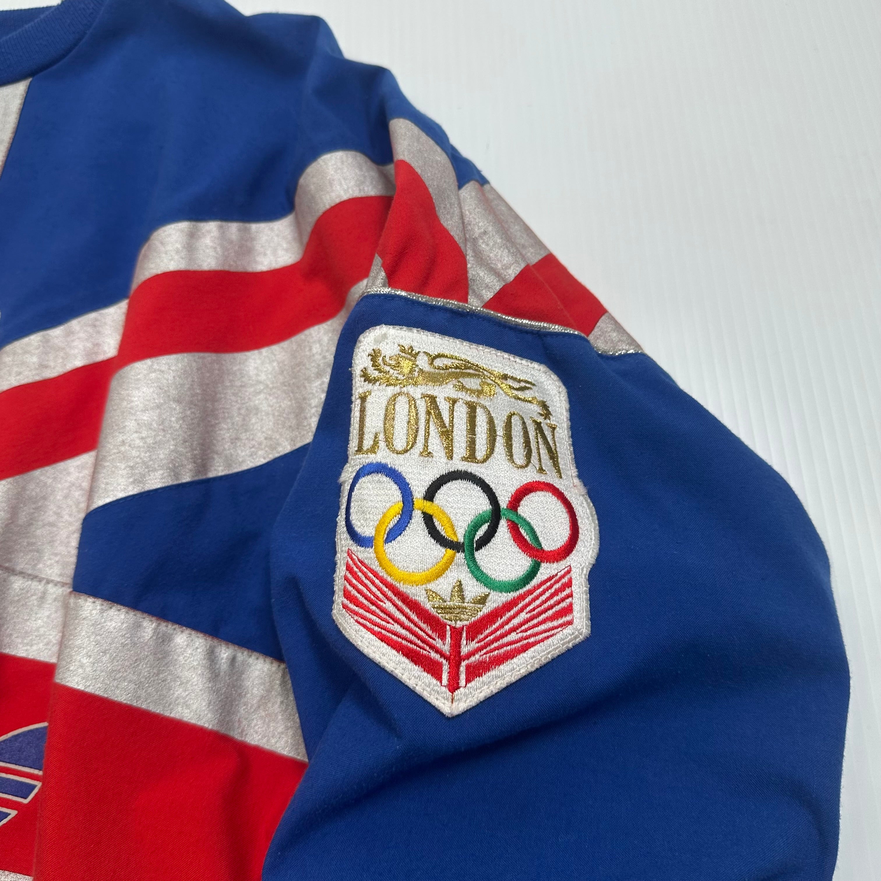 80s Adidas Olympic Games London AOP Crewneck L