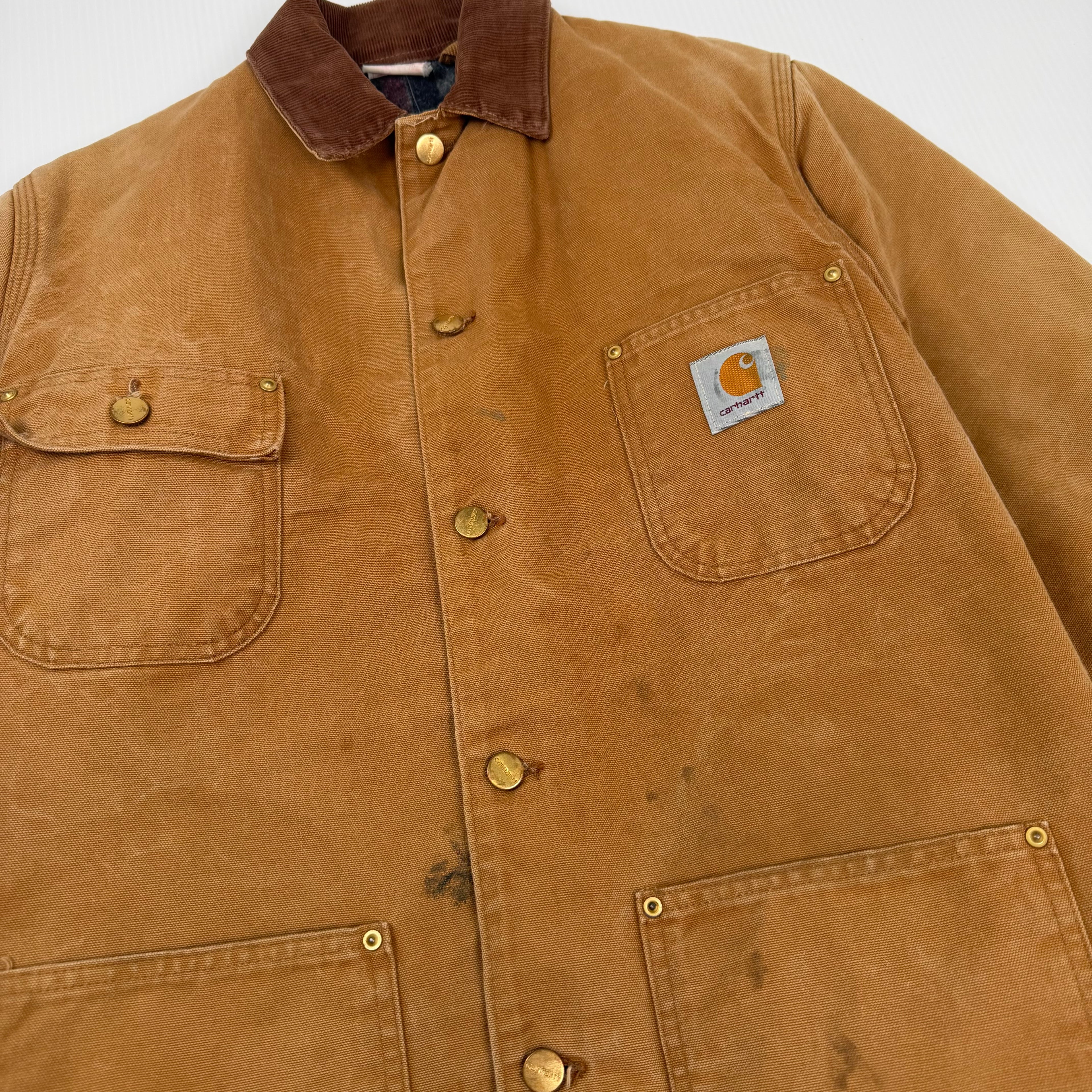 Vintage Carhartt Blanket Lined Chore Jacket M