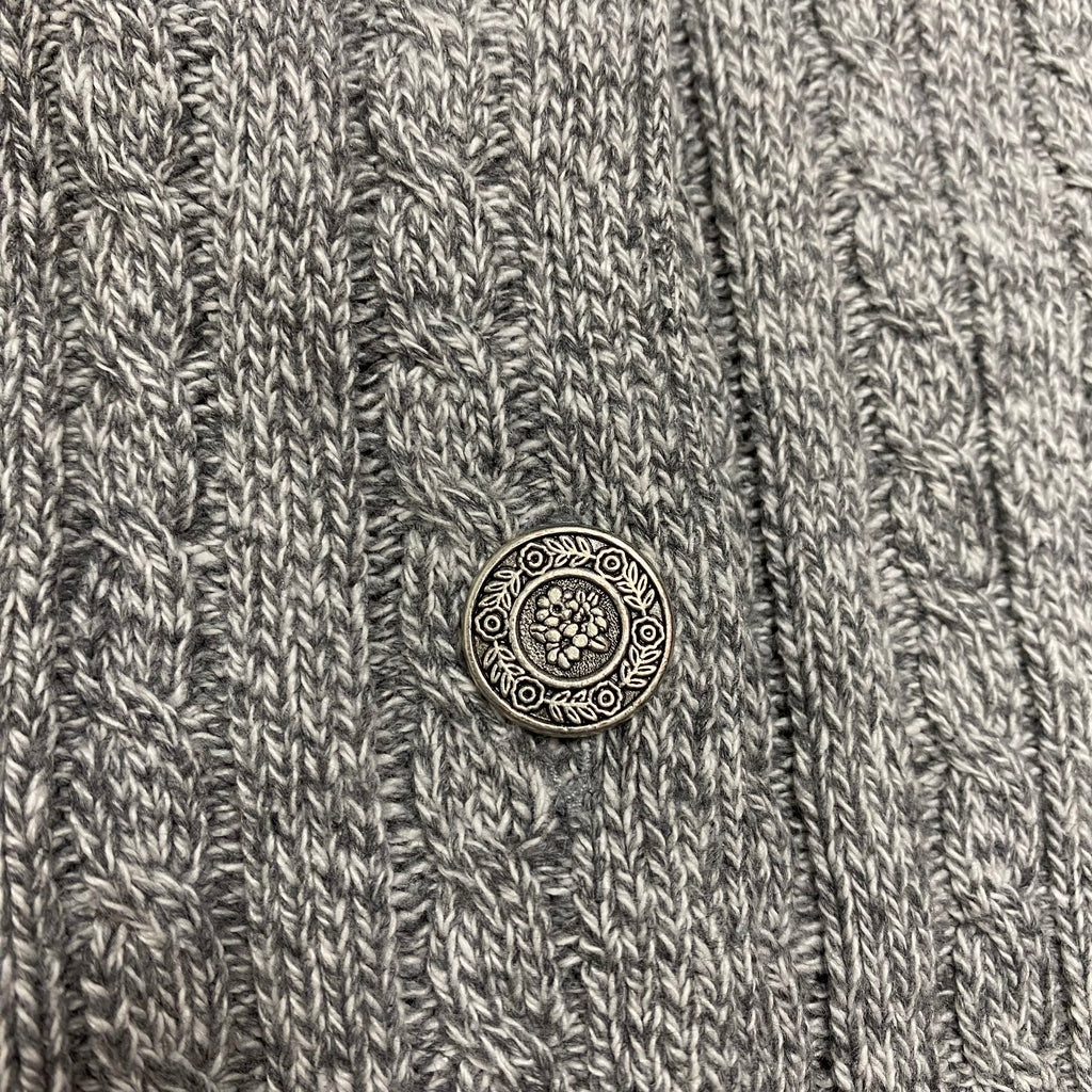 Northern Reflections Floral Knit Button Up M