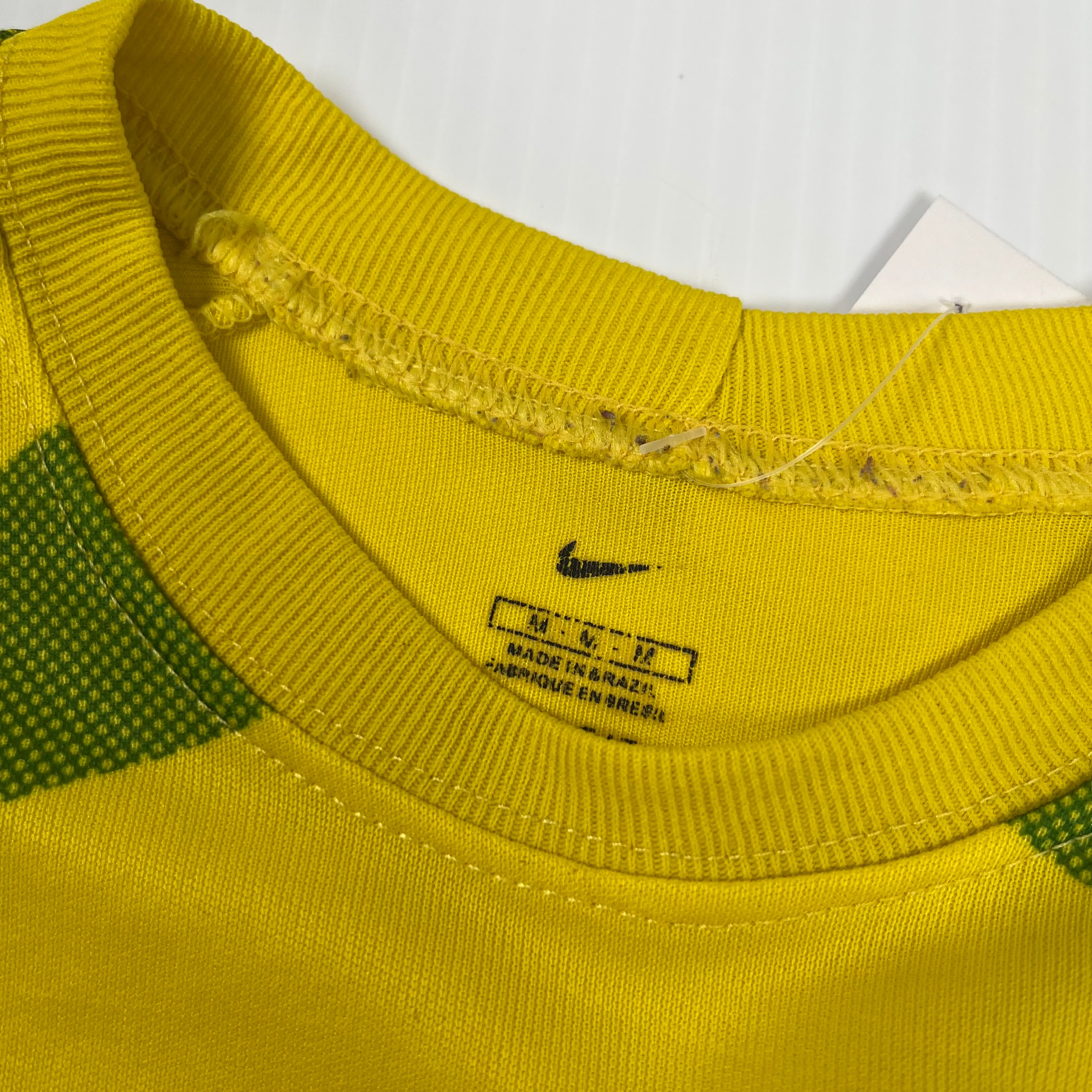 Rework Shirred Nike Brasil Ronaldo #9 Home Jersey Women's M