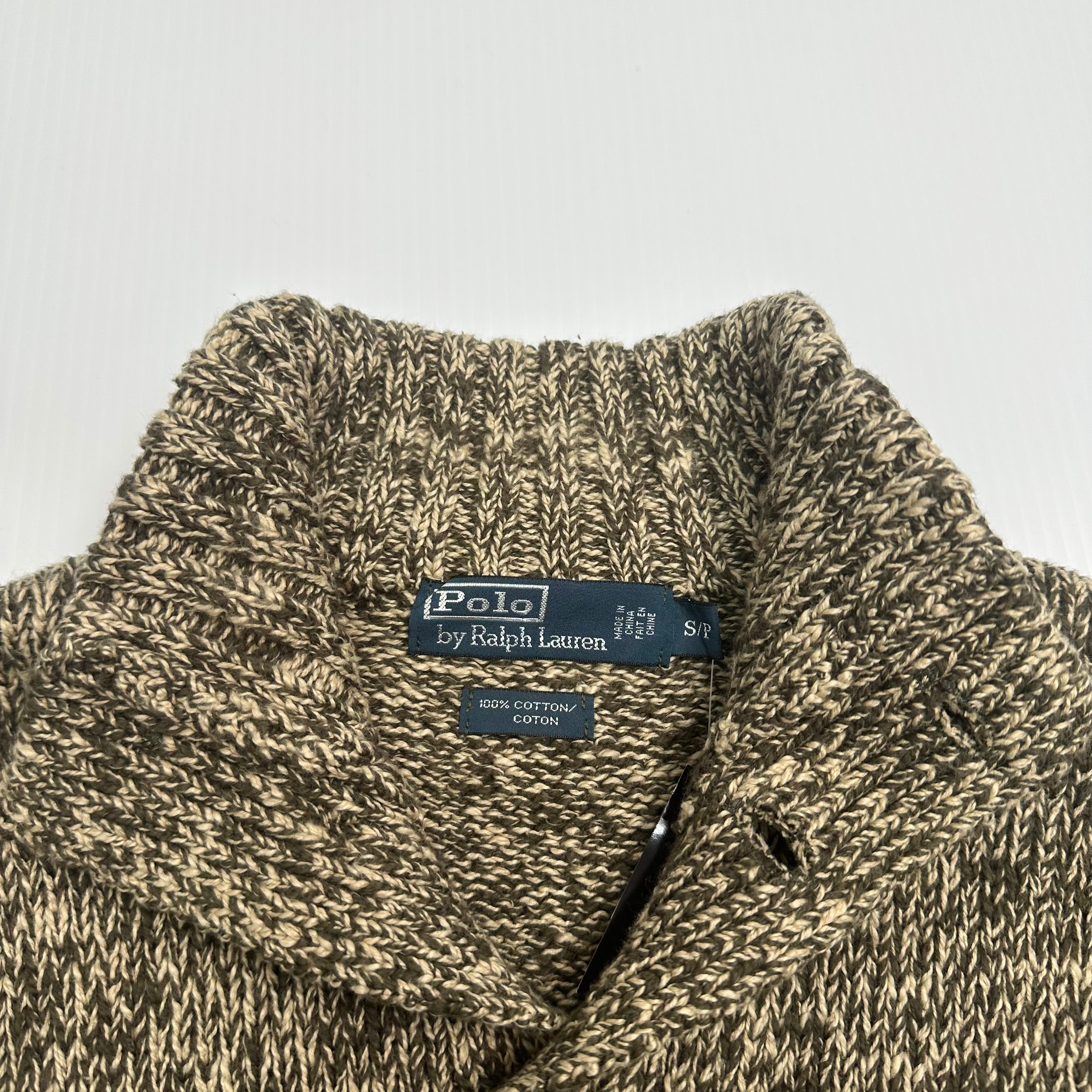 Vintage Polo Ralph Lauren Henley Knit Sweater S