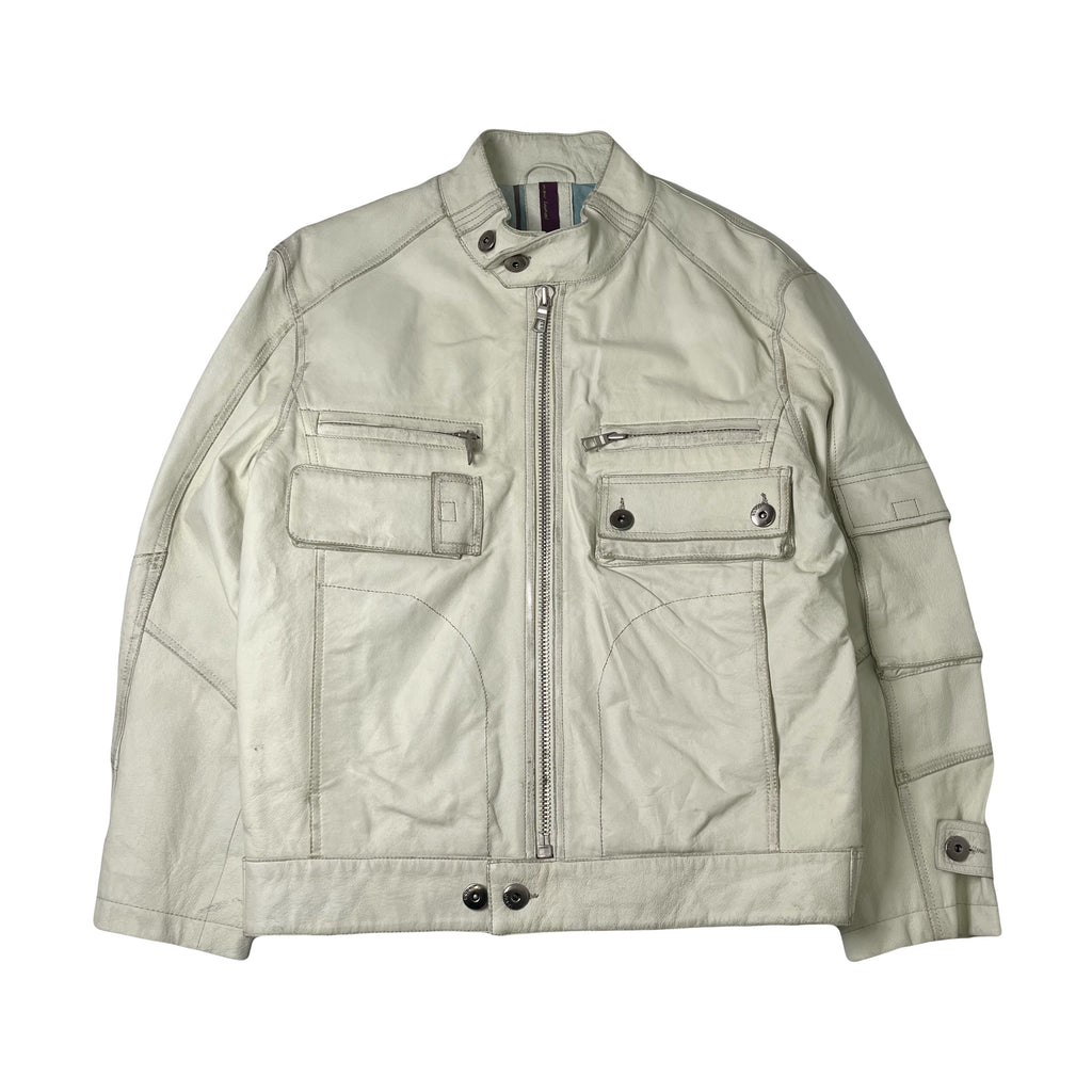 New Label Leather Moto Style Jacket Women's L