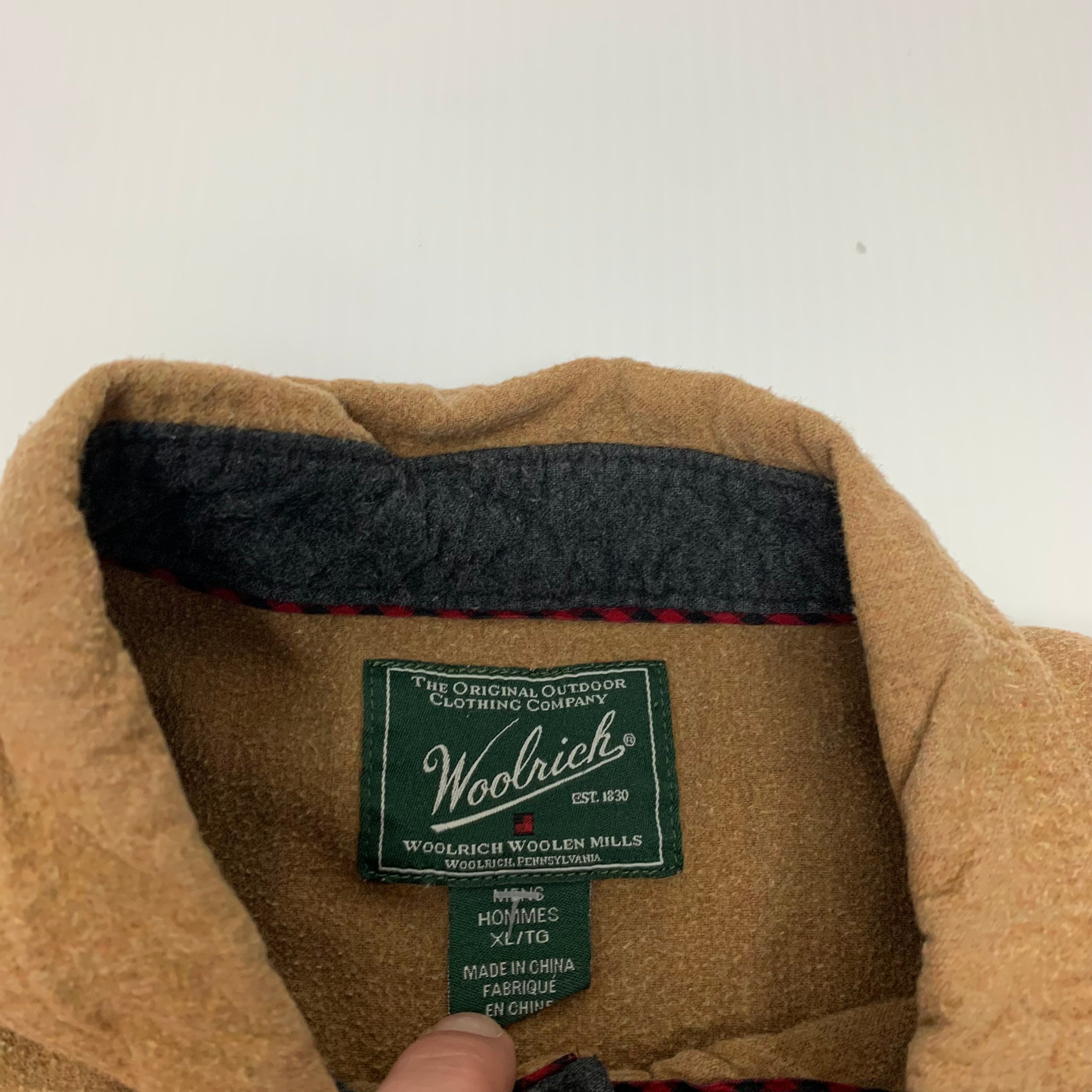 Woolrich Brown Button Up XL