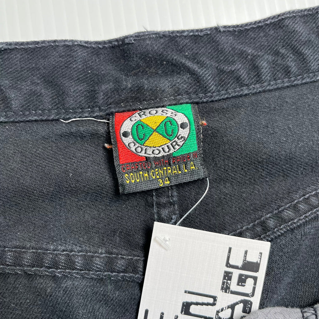 Vintage Cross Colours Baggy Denim Shorts 34