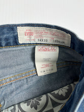 Load image into Gallery viewer, Evisu Faded Denim Shorts 34
