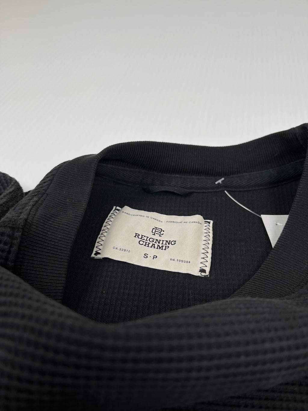 Reigning Champ Blank Waffle Longsleeve Shirt S