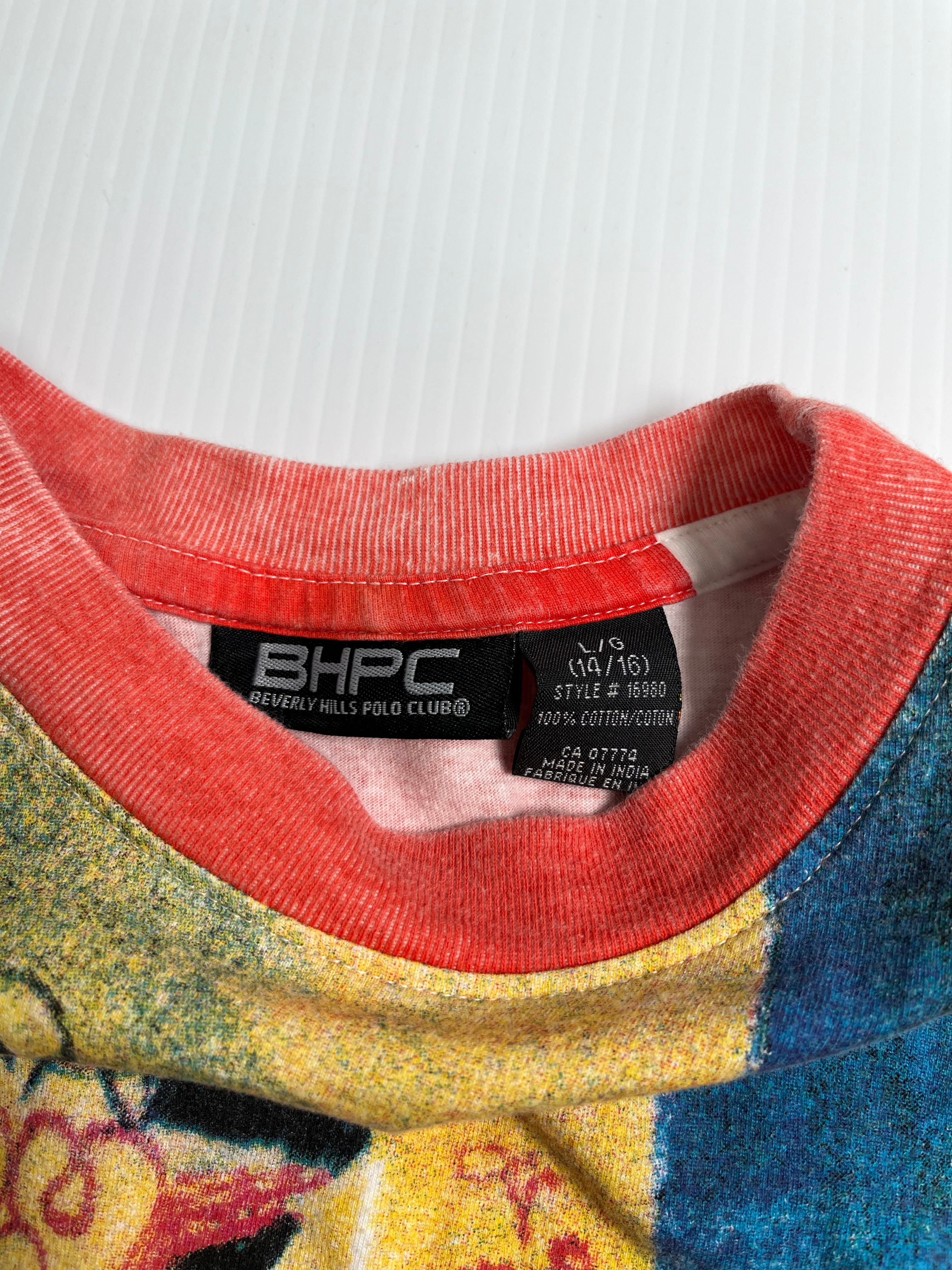 Beverly Hills Polo Club Skateboard AOP Tee L