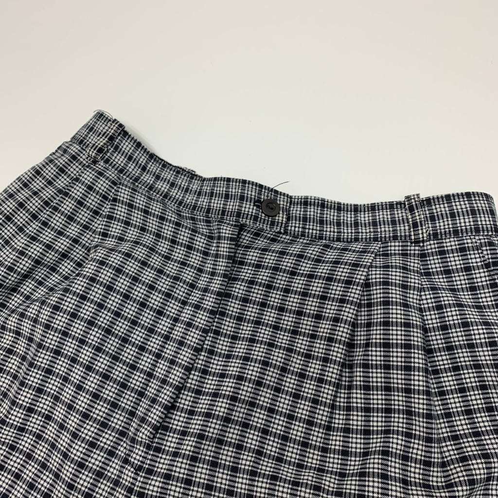 Vintage High Waisted Plaid Shorts 27W