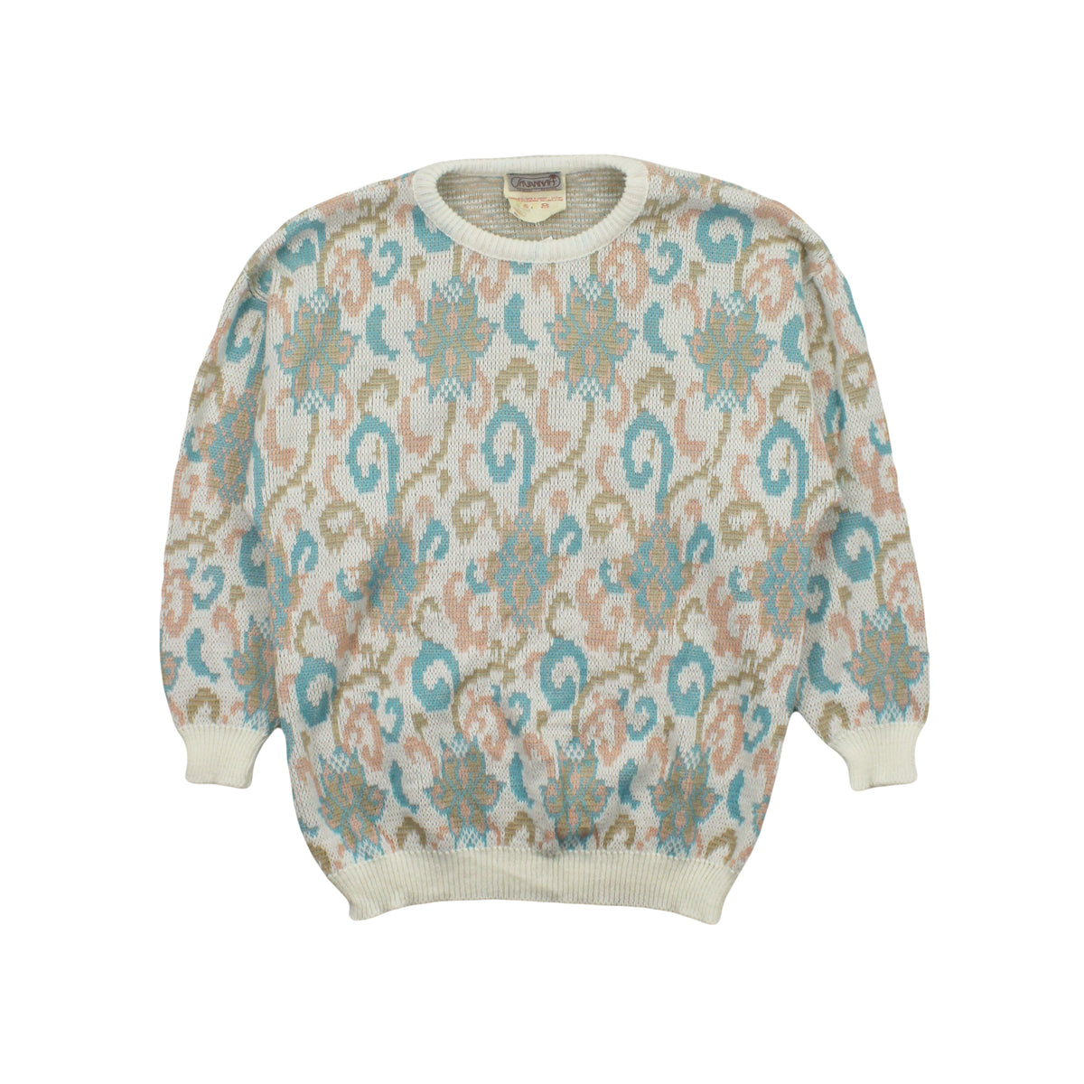 Vintage Savannah Pattern Knit Sweater M