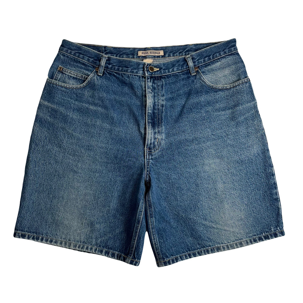 Vintage High Sierra Dark Wash Denim Shorts 38
