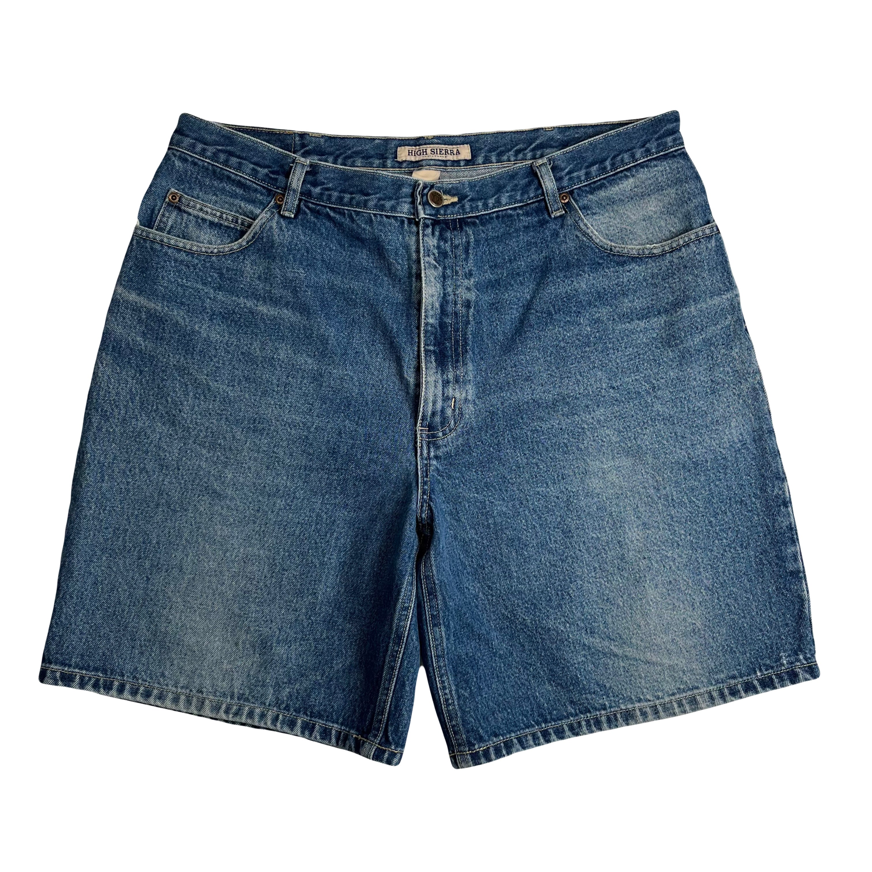 Vintage High Sierra Dark Wash Denim Shorts 38