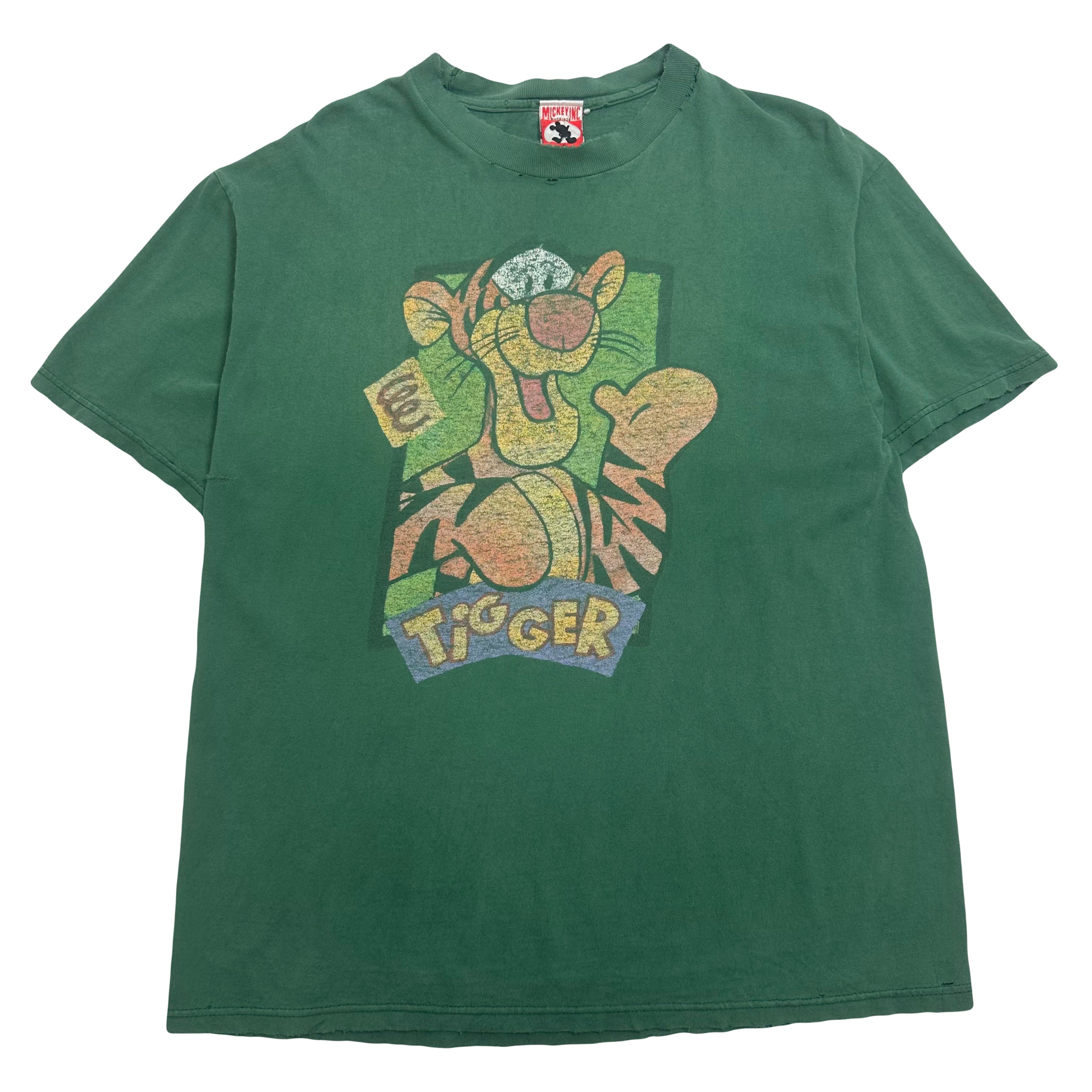 Vintage Disney Tigger Distressed Tee L