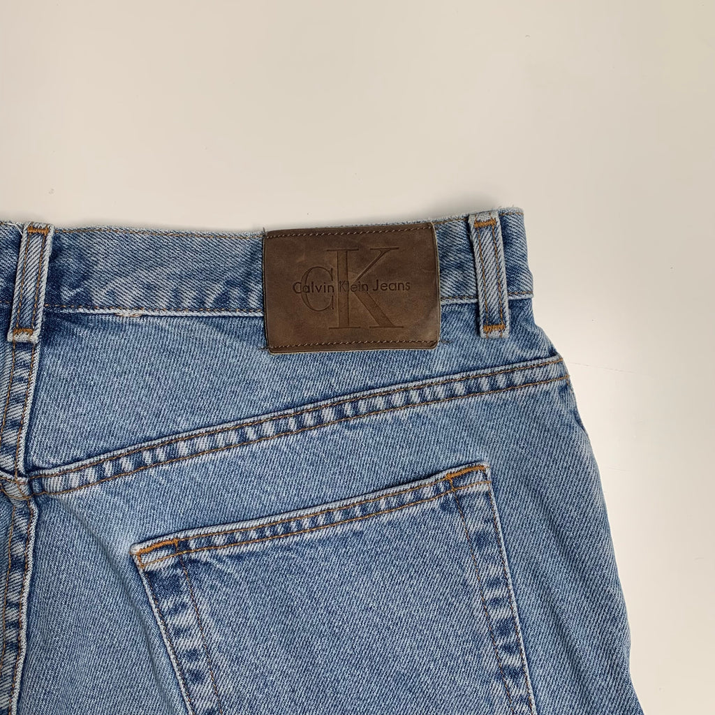 Vintage Calvin Klein Faded Denim Shorts 33