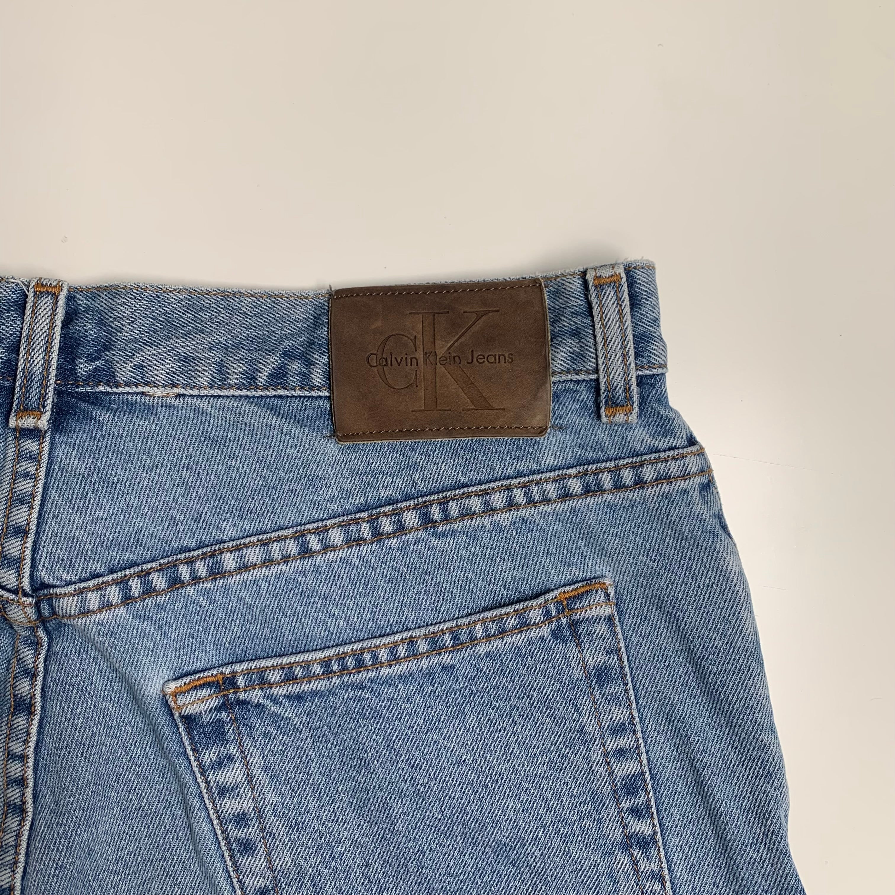 Vintage Calvin Klein Faded Denim Shorts 33