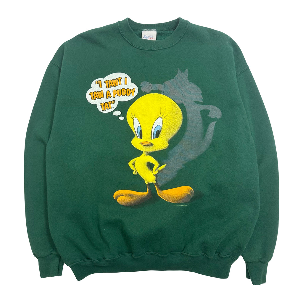 1993 Looney Tunes Tweety Bird "I Tawt I Taw" Crewneck XL