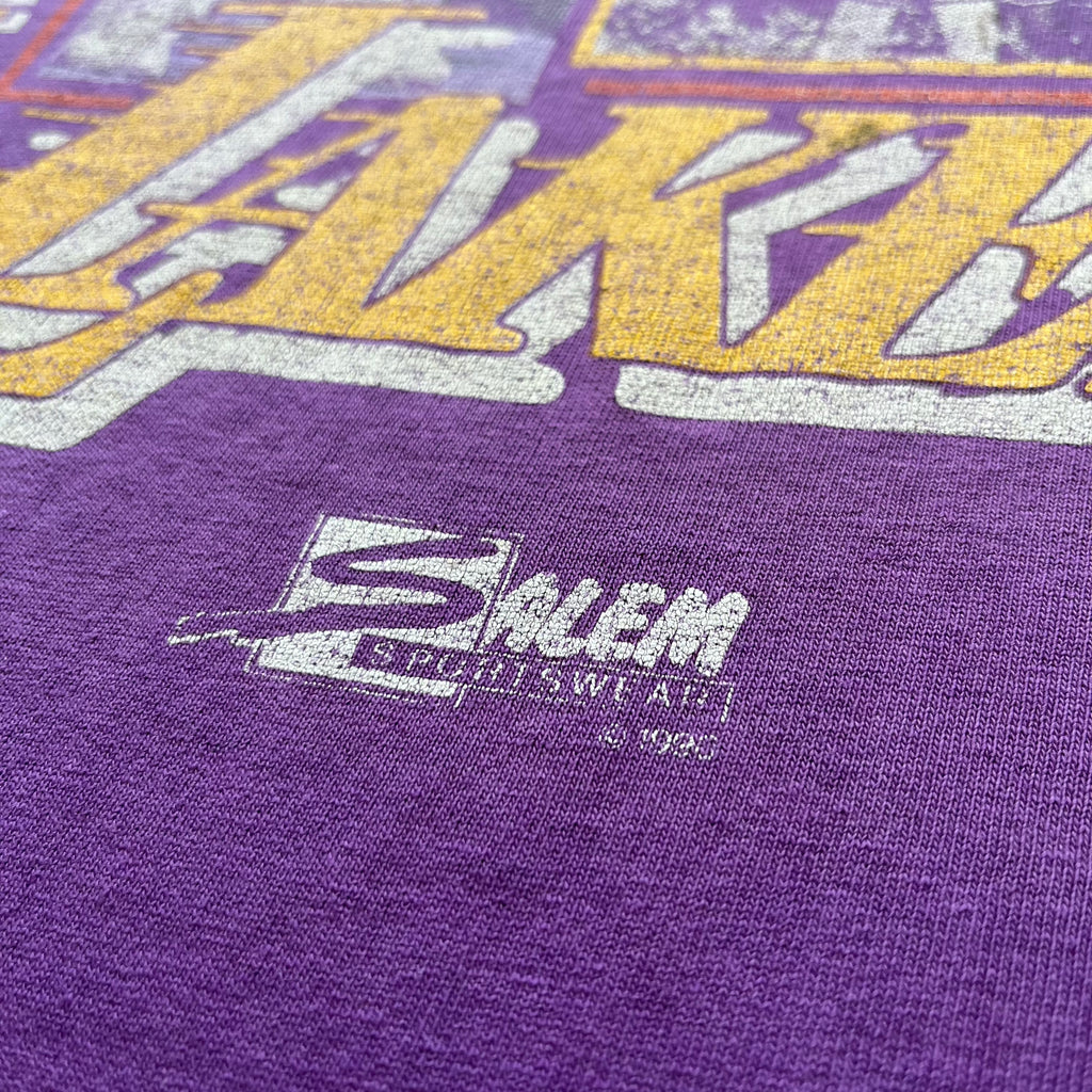 Vintage Salem Sportswear Los Angeles Lakers Faded Graphic Tee XL