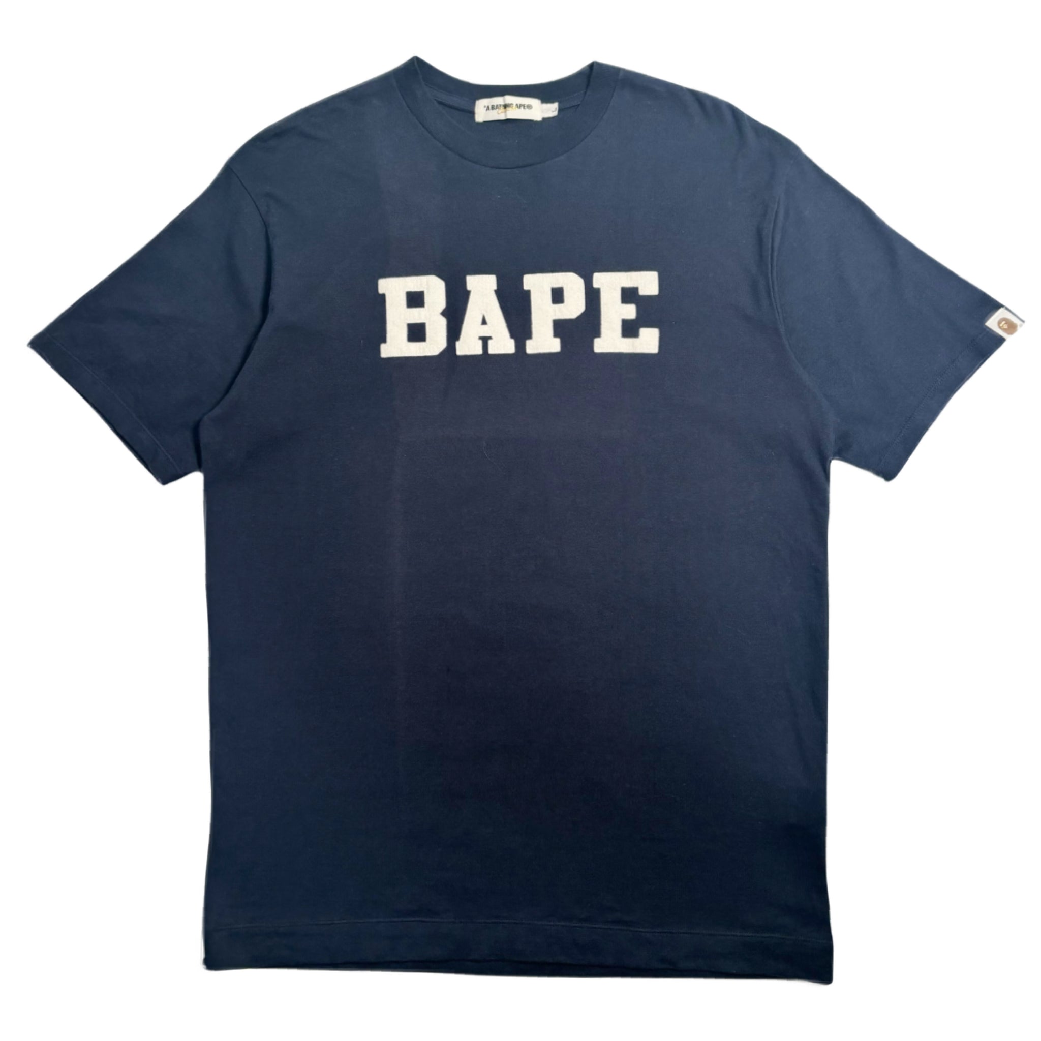 A Bathing Ape Patch Letters Tee L Gone Again Vintage