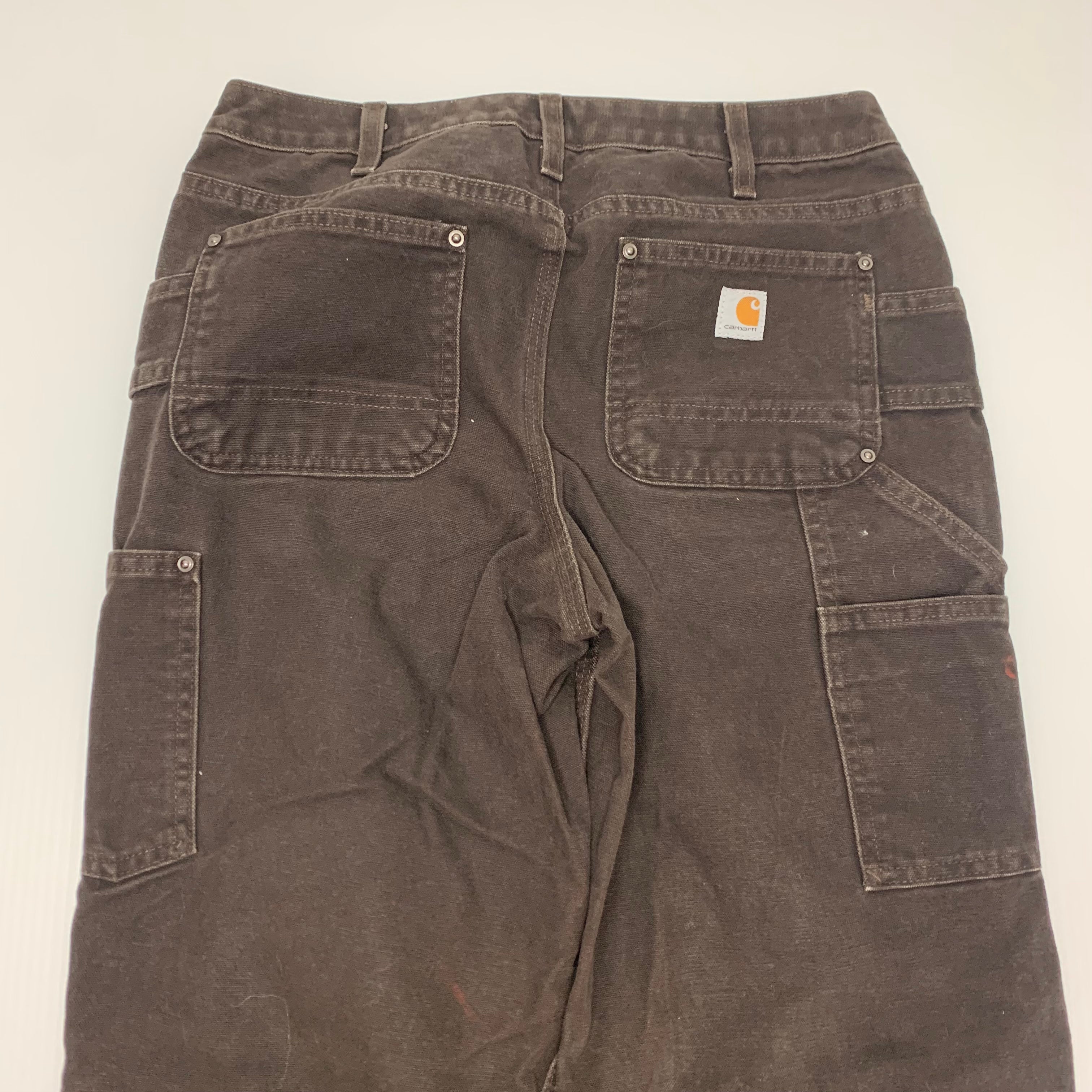 Carhartt Brown Double Knee Denim 29x30 0195