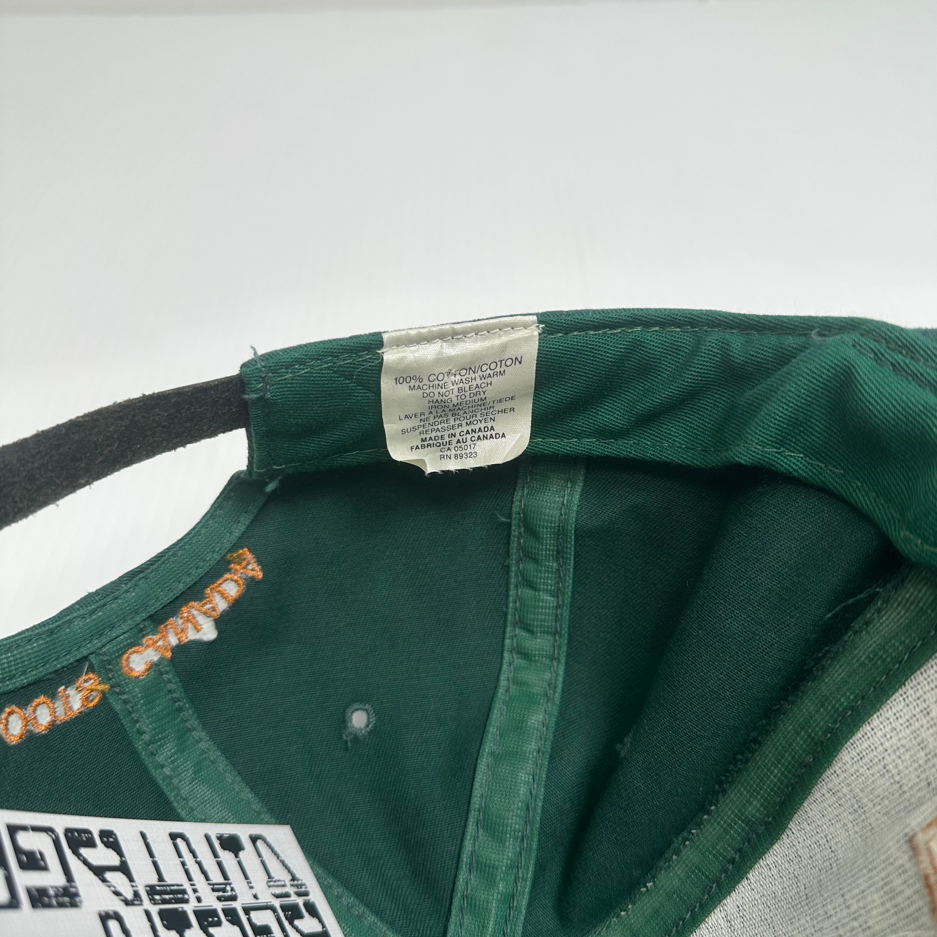 Vintage Roots Canada Leather Brim Strapback Hat
