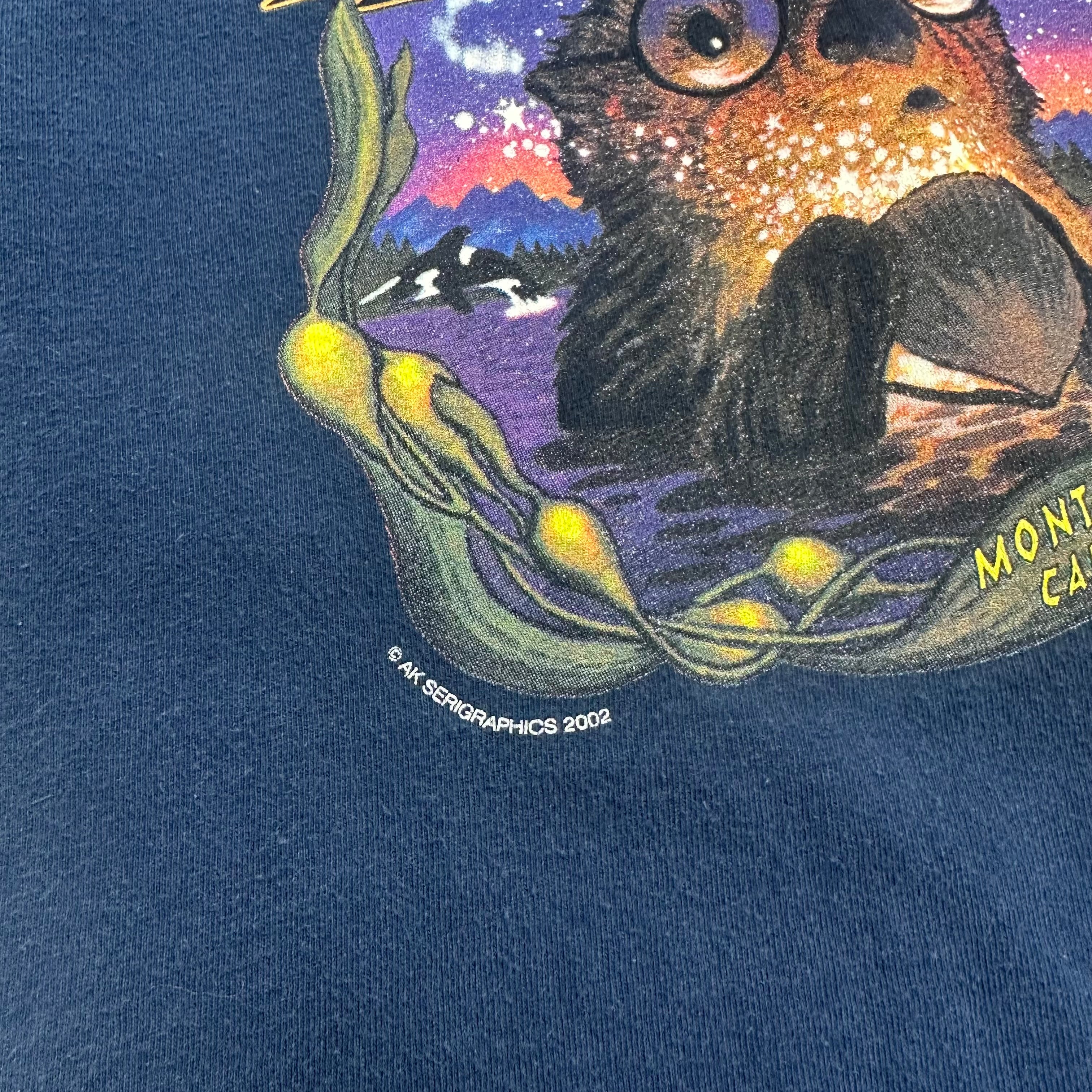 2002 Hairy Otter Monterey Bay Graphic Tee S