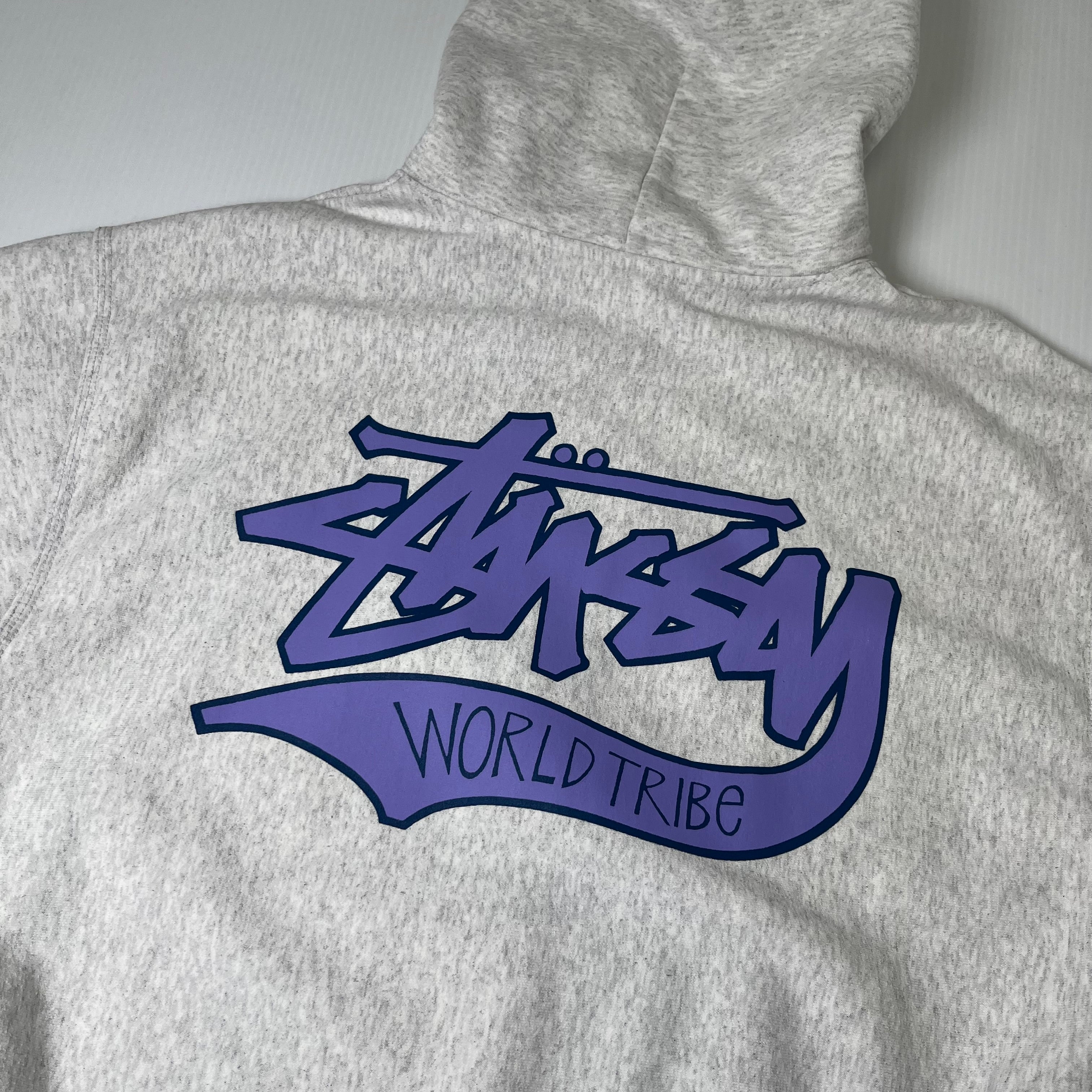 Stussy World Tribe Heavyweight Hoodie L