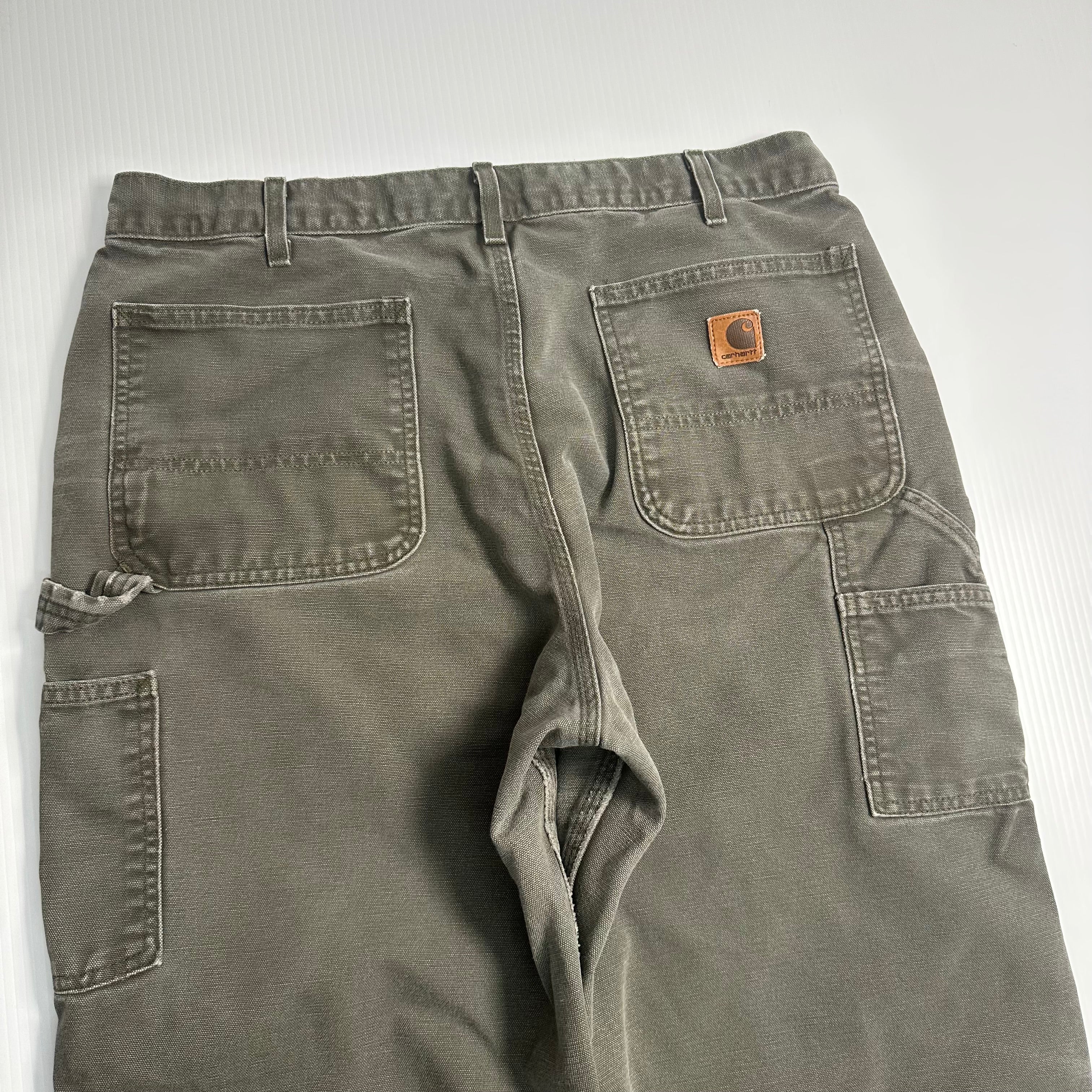 Vintage Carhartt Faded Carpenter Denim 35