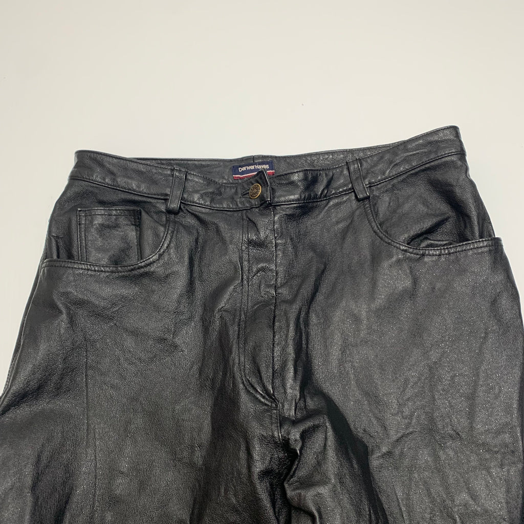 Vintage Denver Hayes Leather Pants 34
