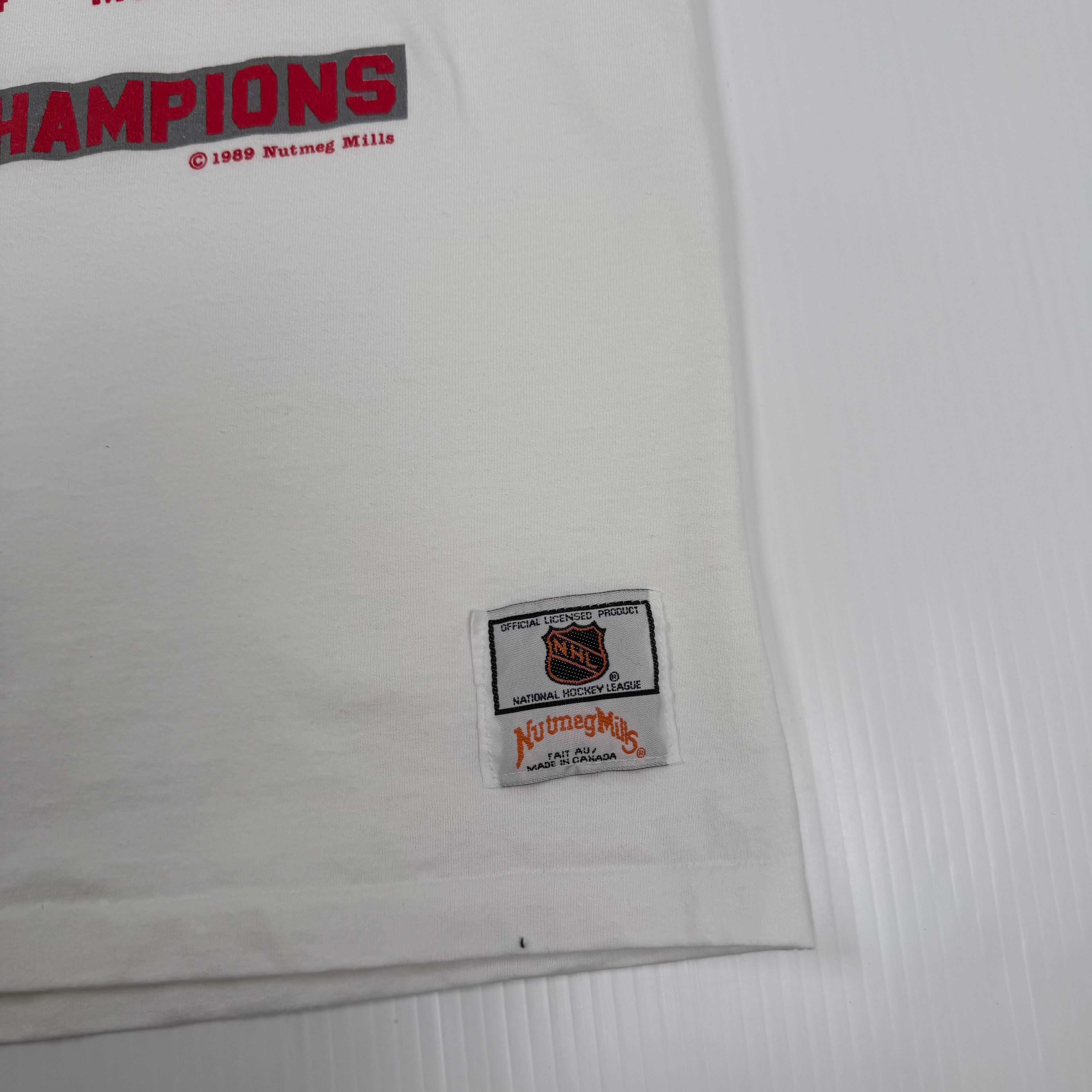 1989 Calgary Flames NHL Nutmeg Tee L