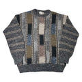 Vintage Arnold Palmer Patchwork Knit Sweater L