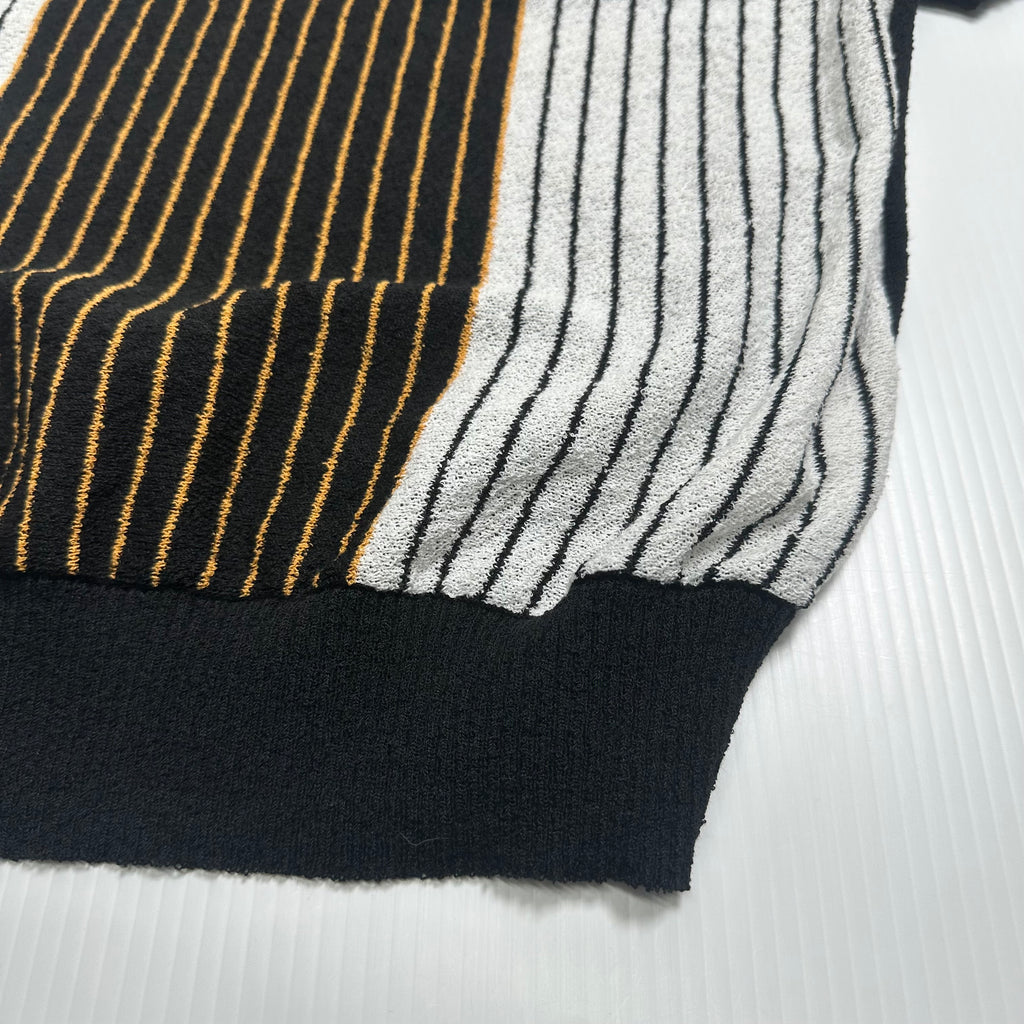 Stüssy Striped Knit Short Sleeve Button Up XL