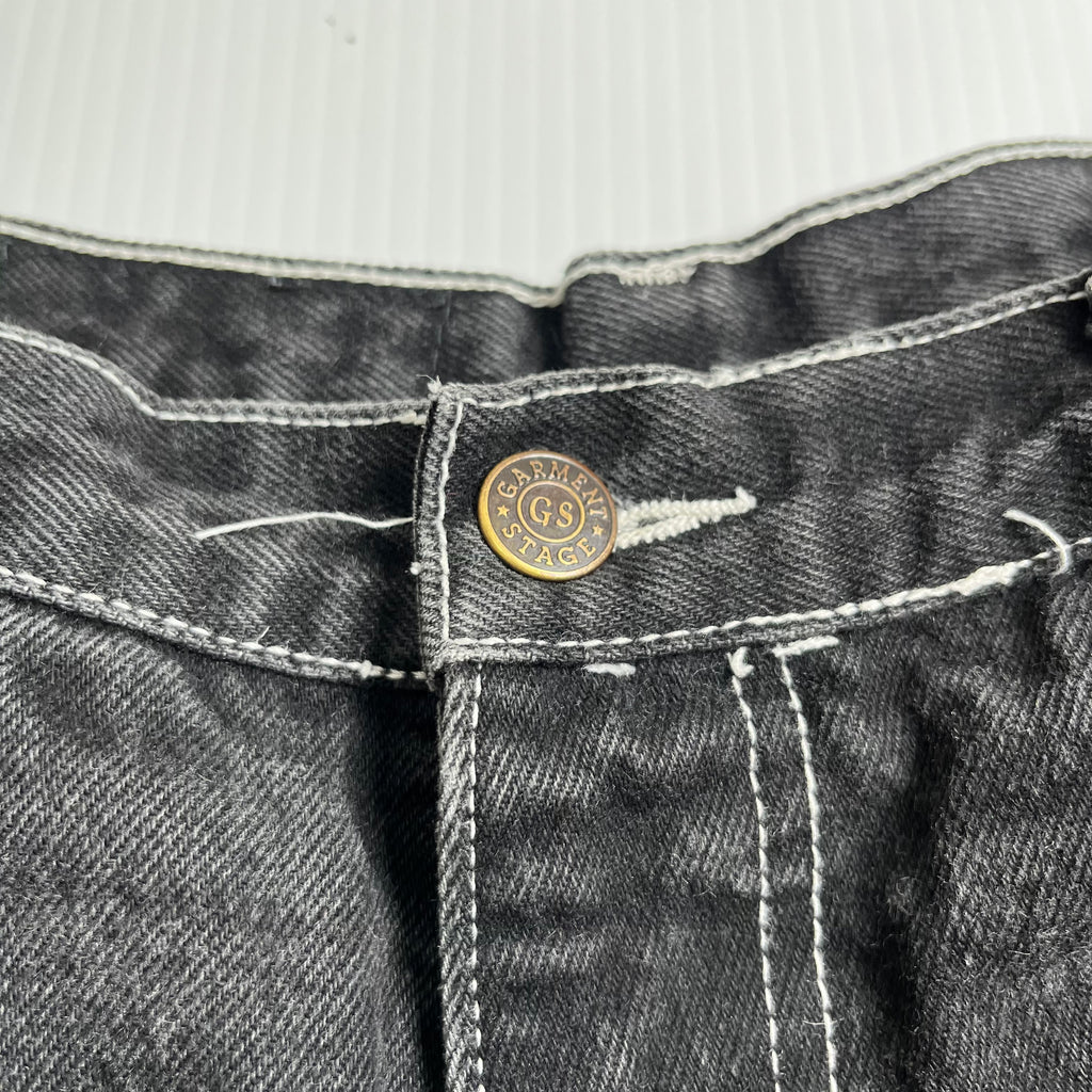 Y2K Garment Stage Baggy Denim Shorts 36