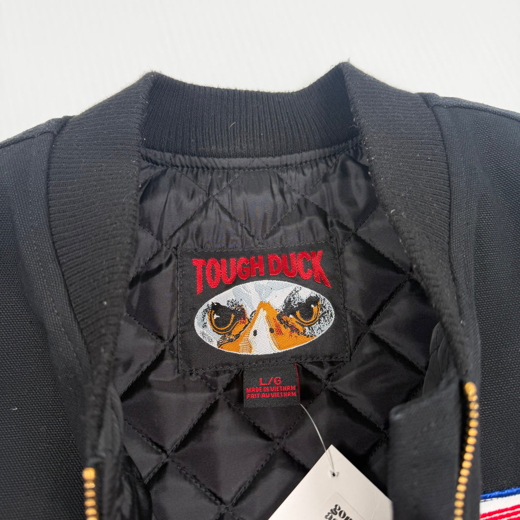 Vintage Tough Duck Honda Racing Patch Work Vest L