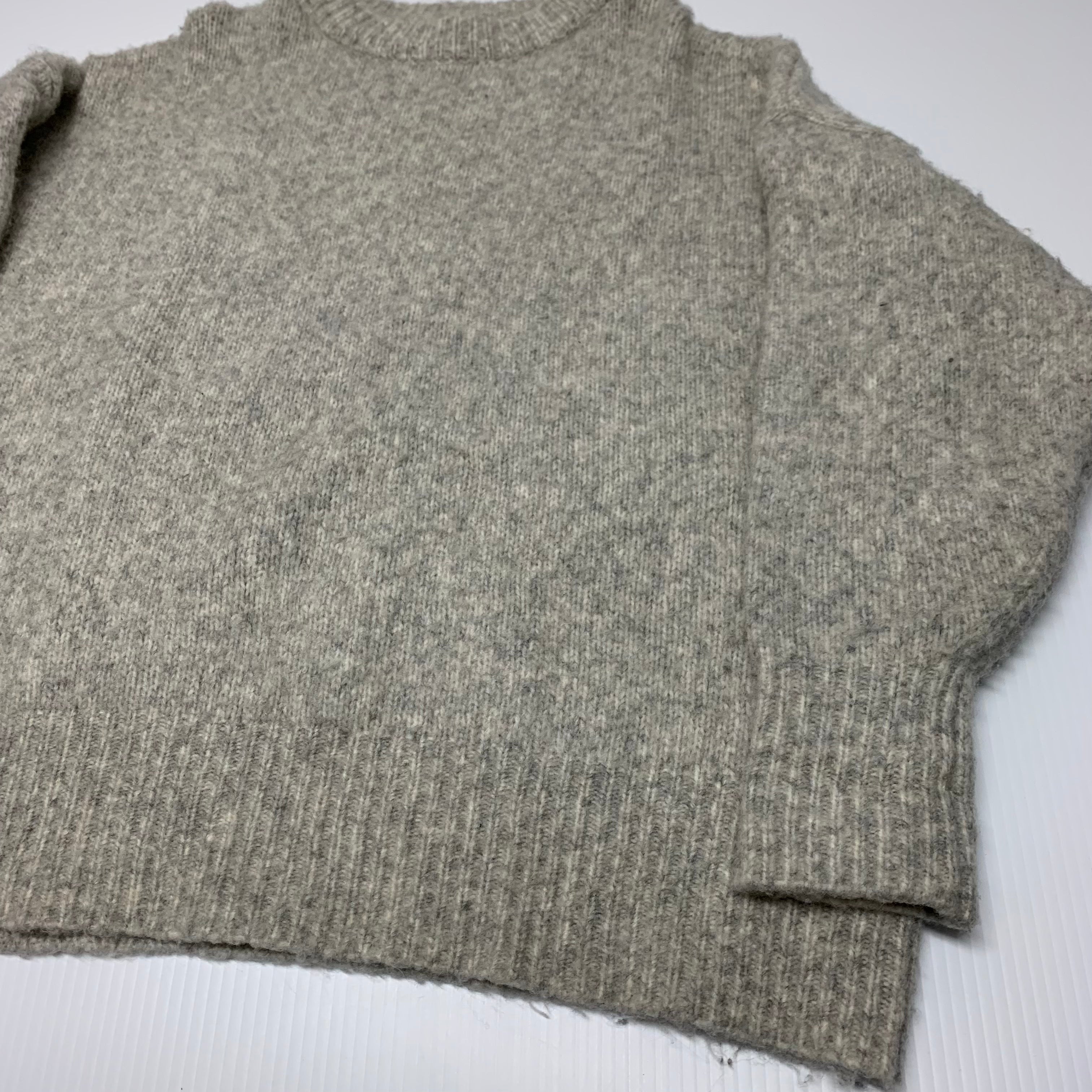 Vintage Grey Wool Knit XL