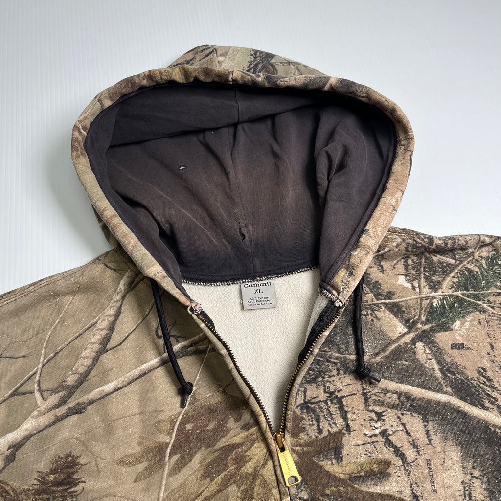 Vintage Carhartt Real Tree Zip Hoodie XL