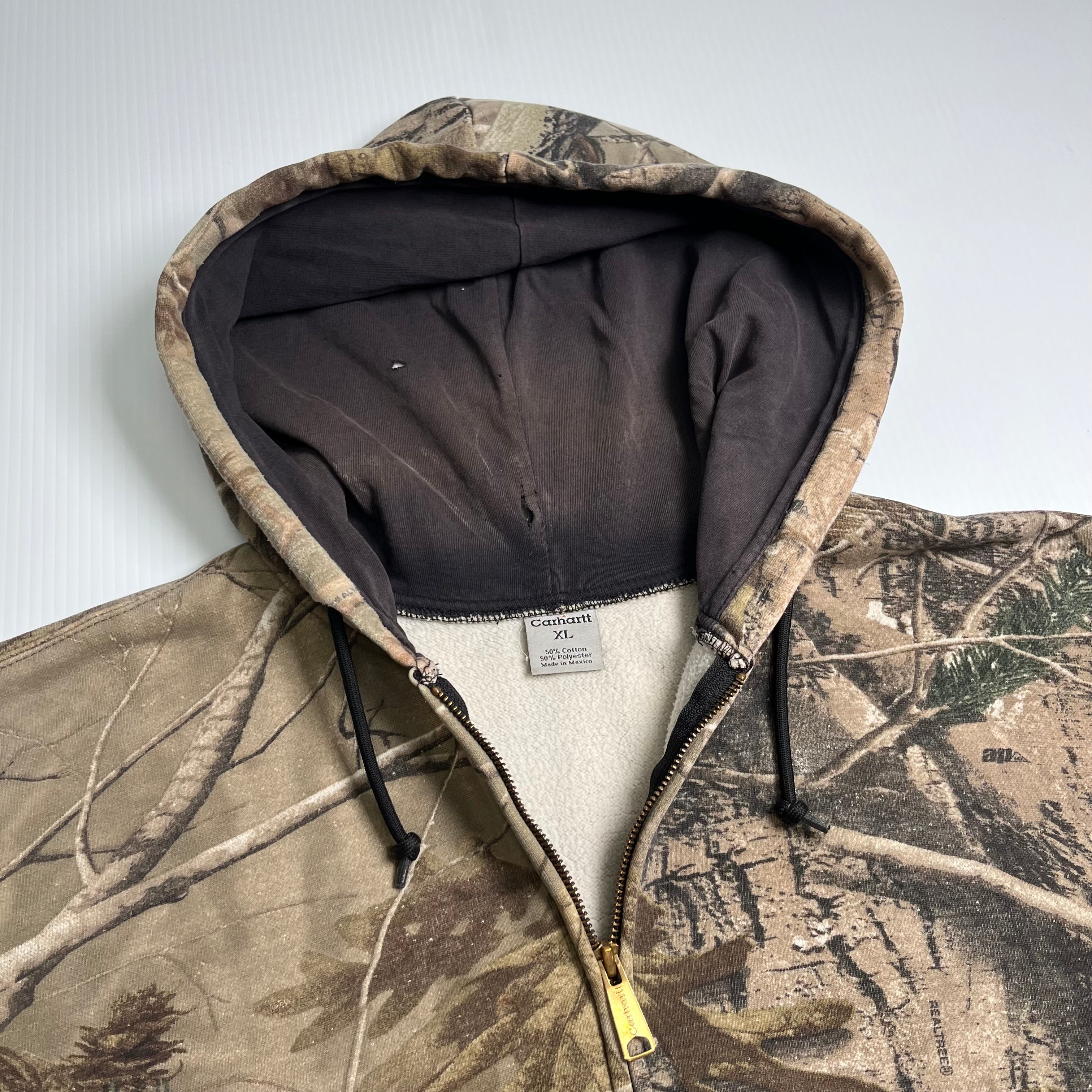 Vintage Carhartt Real Tree Zip Hoodie XL