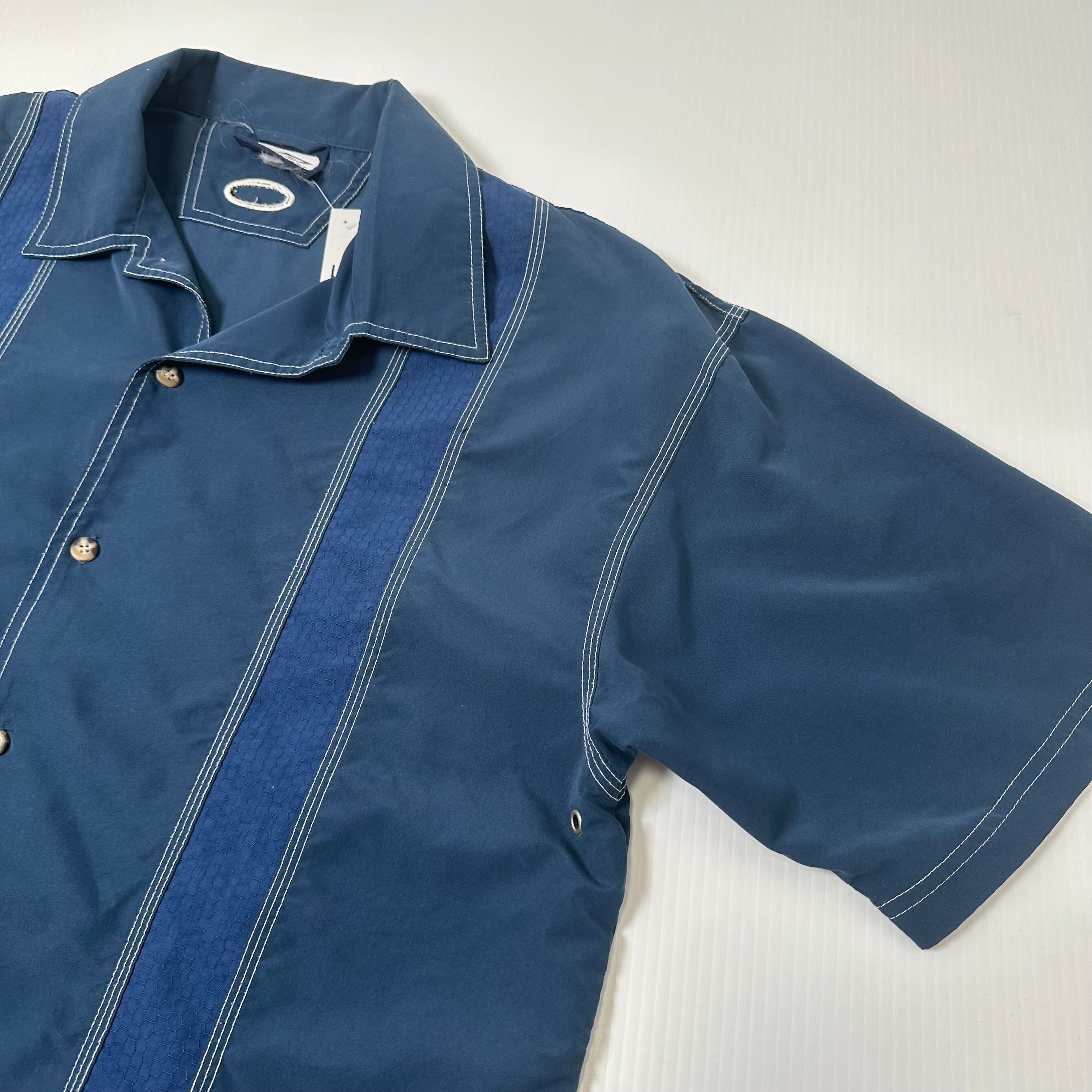 Vintage Umbro Striped Button Up Short Sleeve XL