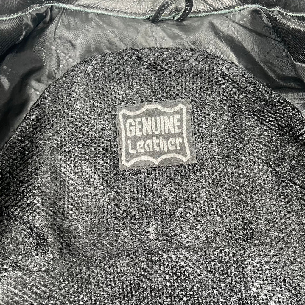 Lucky Strike Leather Moto Jacket L