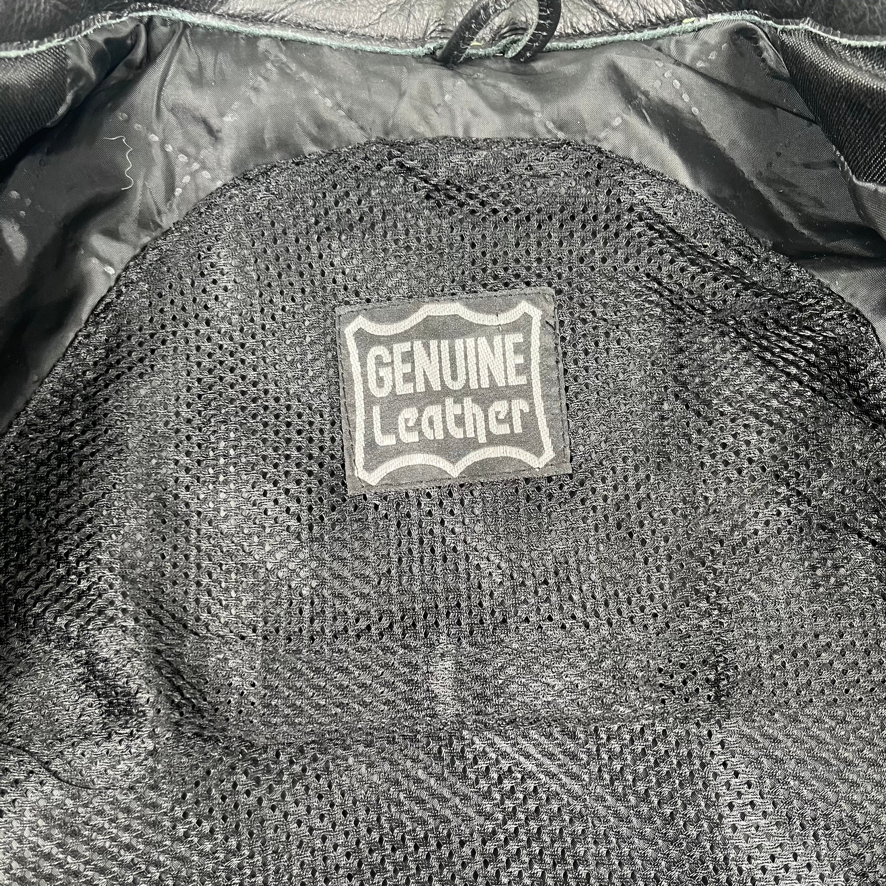 Lucky Strike Leather Moto Jacket L