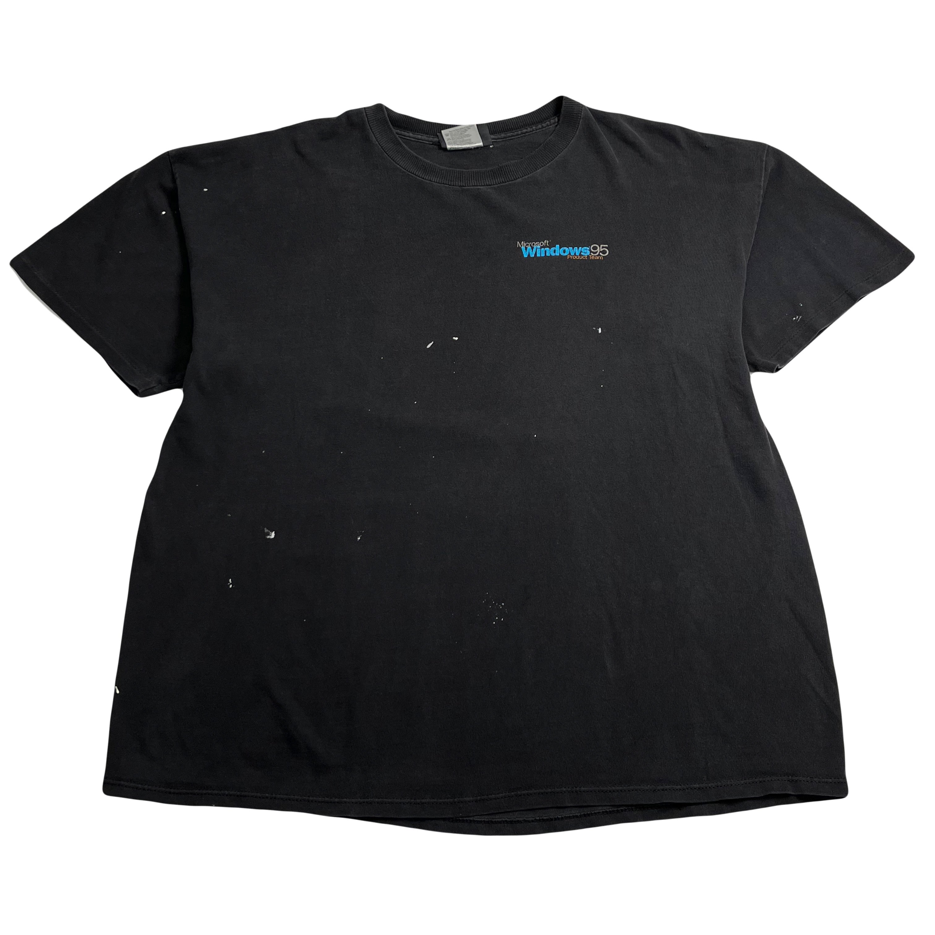 Vintage Microsoft Windows 95 Distressed Tee XXL